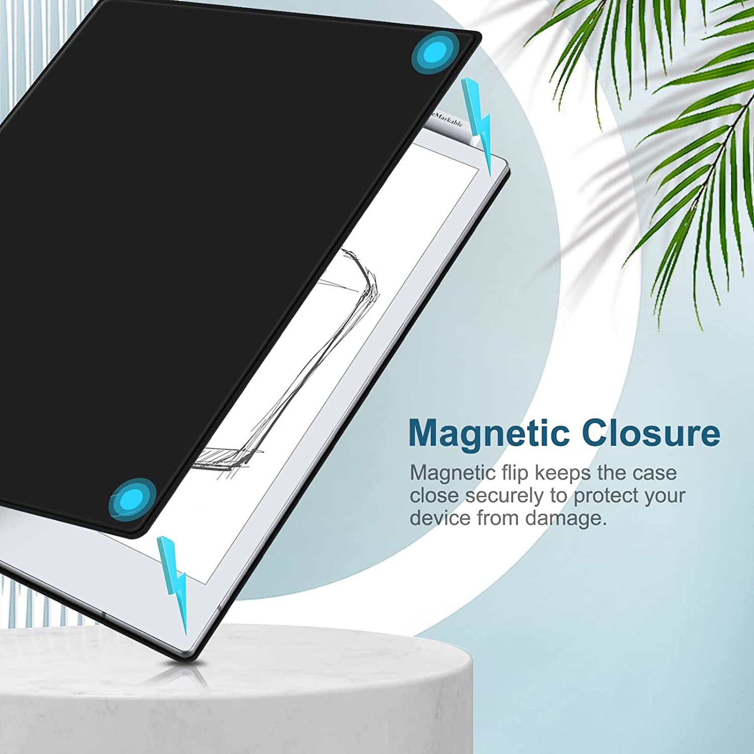 F Étui mince pour tablette de papier numérique remarquable 2 10.3 po - Étui folio léger en cuir pu de qualité supérieure avec porte-stylo, pas