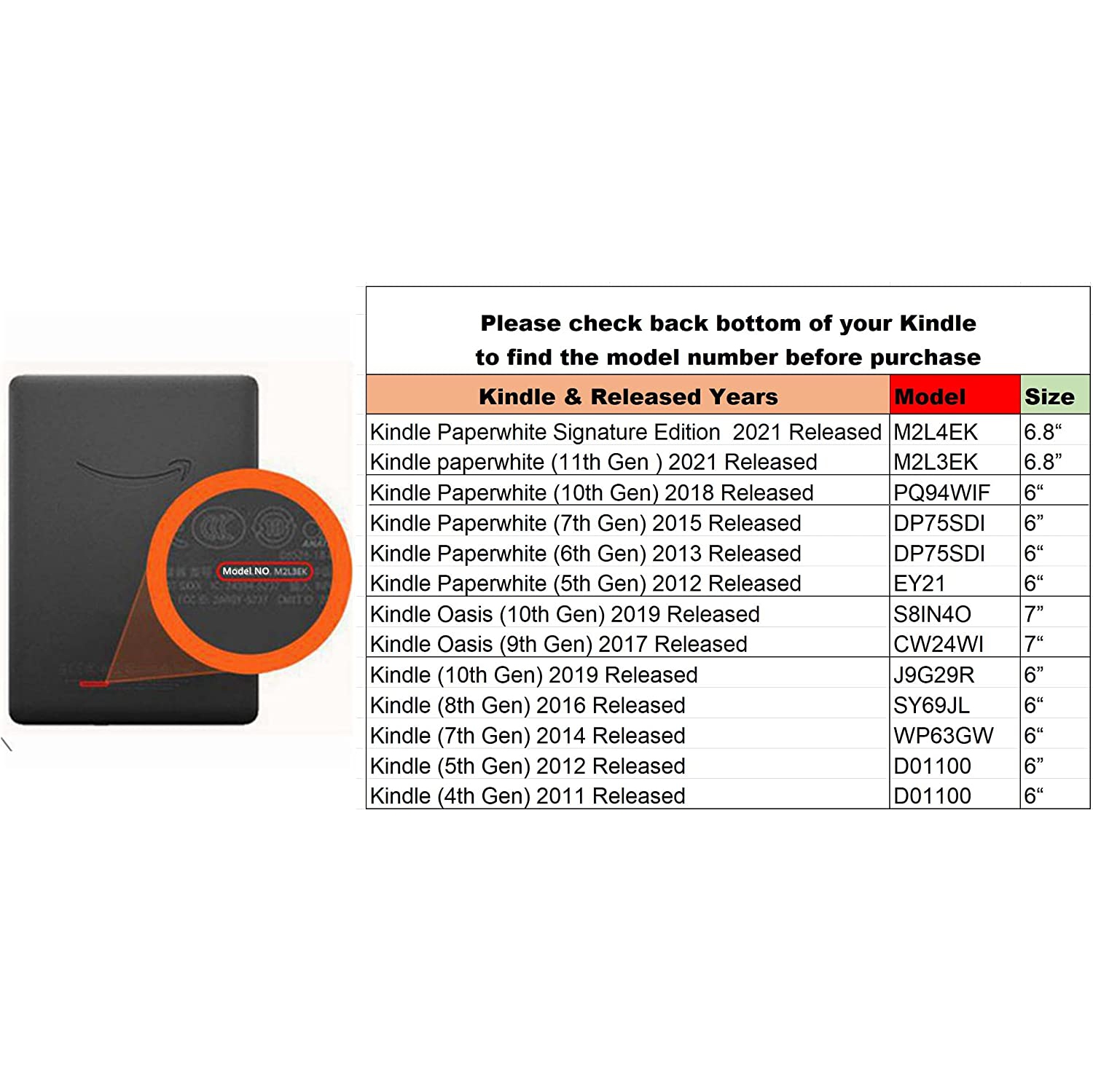 Étui Z pour 6 Amazon Kindle 10e génération coins renforcés Kindle ( J9G29R ) étui pour lecteur électronique