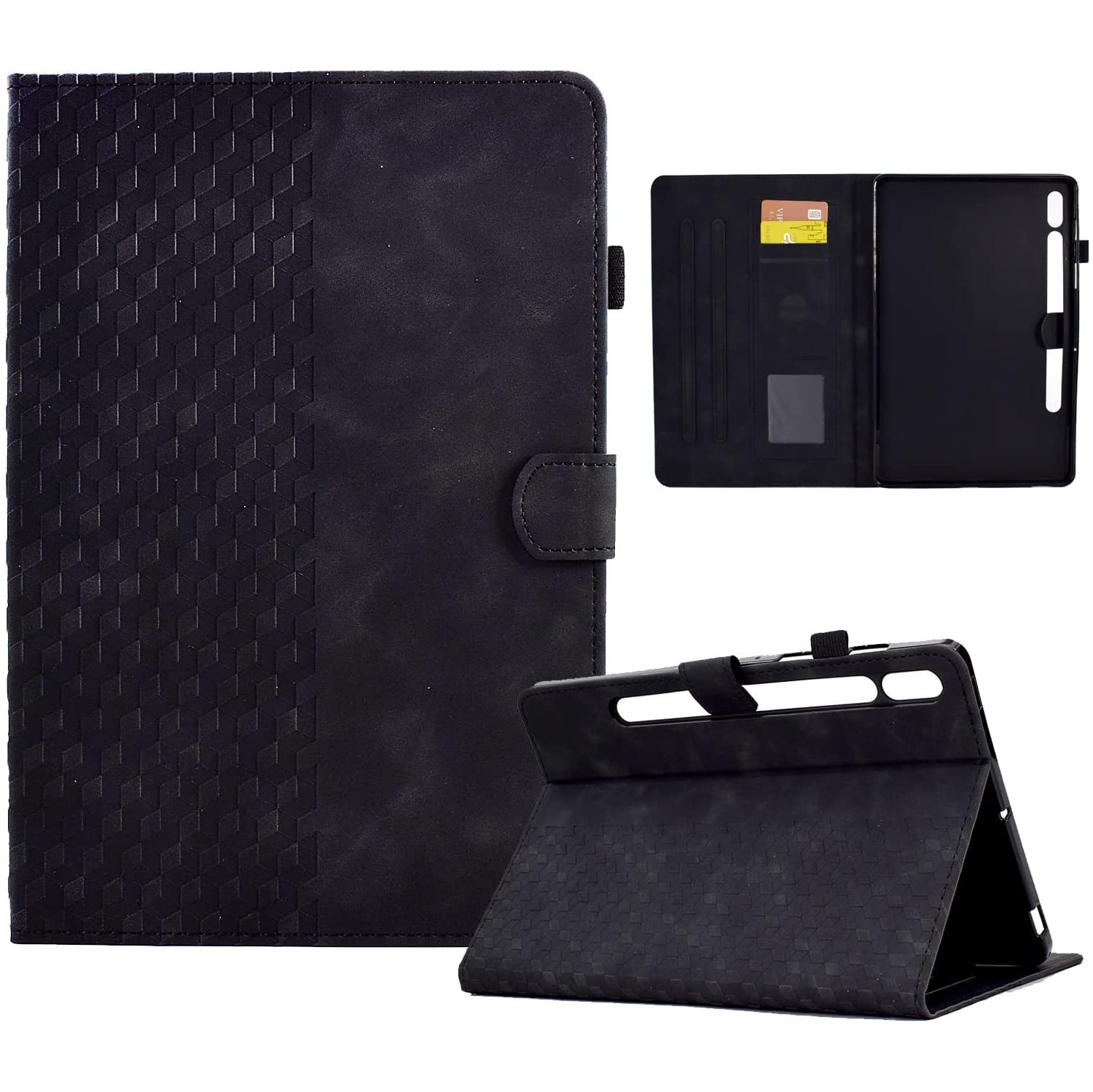 D Samsung Galaxy Tab S8 Case 2022 / Galaxy Tab S7 Case 2020 11 (SM-X700/X706/T870/T875/T876) Leather Shockproof Protective Wallet Folio Cover with [Adjustable Kickstand] [Card Slot