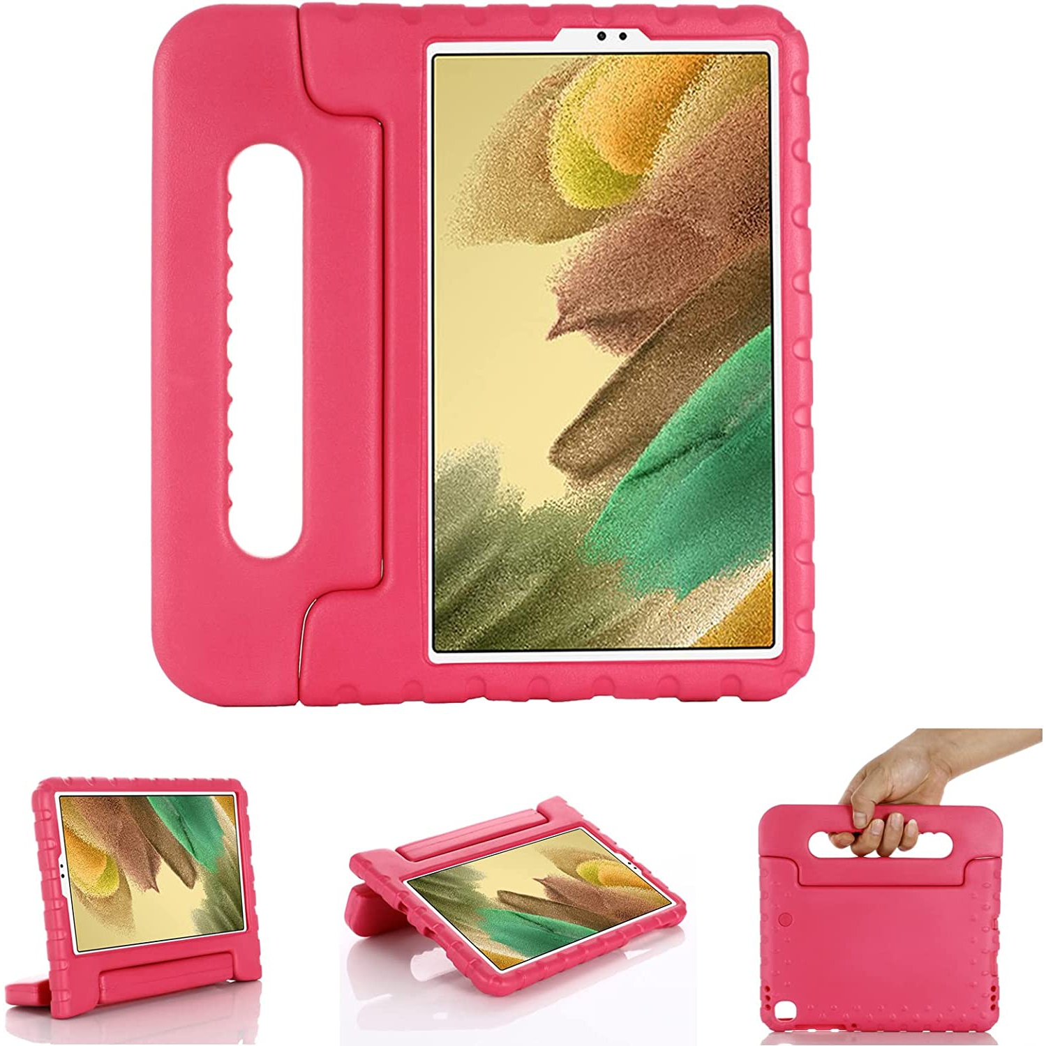 F Case for Samsung Galaxy Tab A7 Lite 8.7 Inch (SM-T225/T220/T227), Shockproof Convertible Handle Stand Lightweight Kids Friendly Case Cover for Samsung Tab A7 Lite 8.7 2021 Tablet