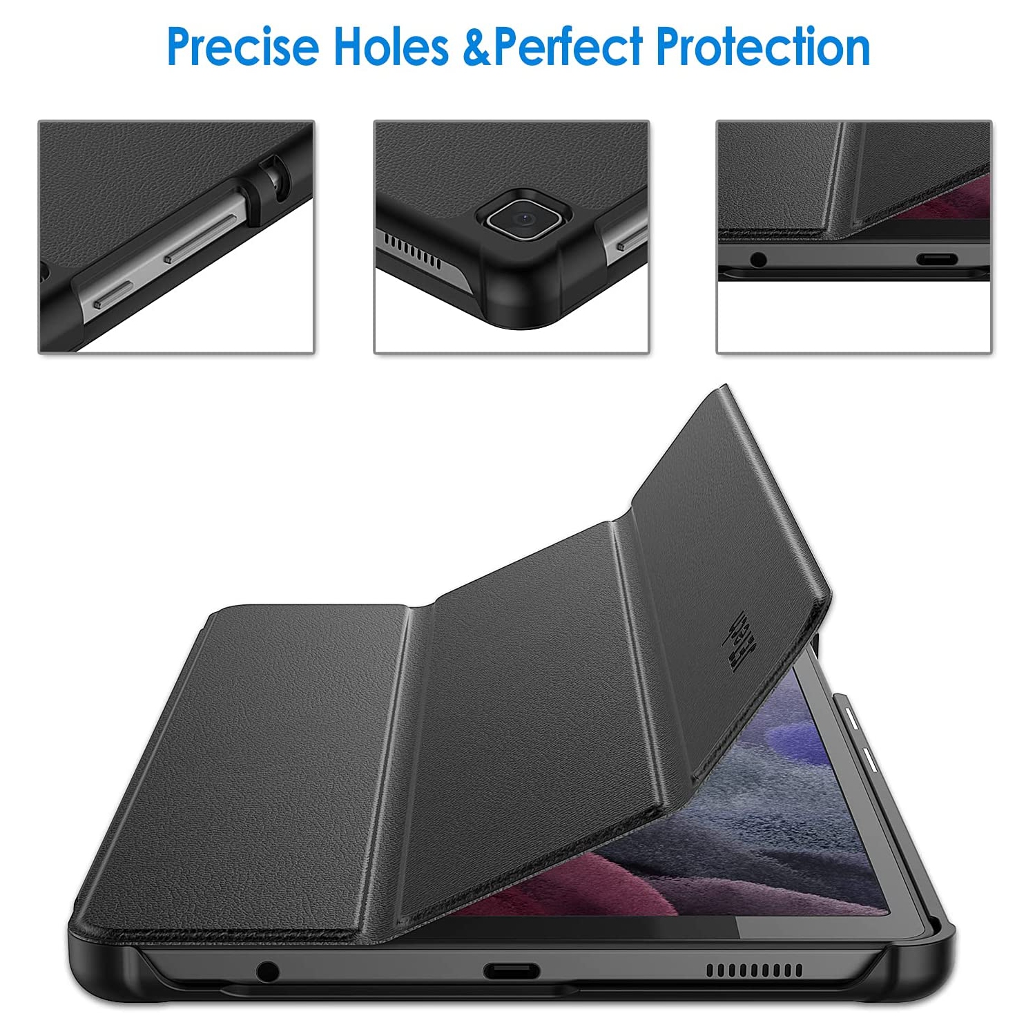 J Case Compatible with Samsung Galaxy Tab A7 Lite 8.7-Inch 2021, Black