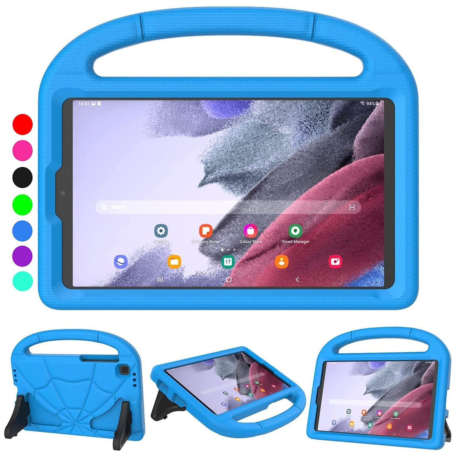 Kids Case for Samsung Galaxy Tab A7 Lite 8.7 Inch 2021, L Samsung Galaxy Tab A7 Lite Case Shockproof Kid-Proof Cover with Handle Stand for Galaxy Tab
