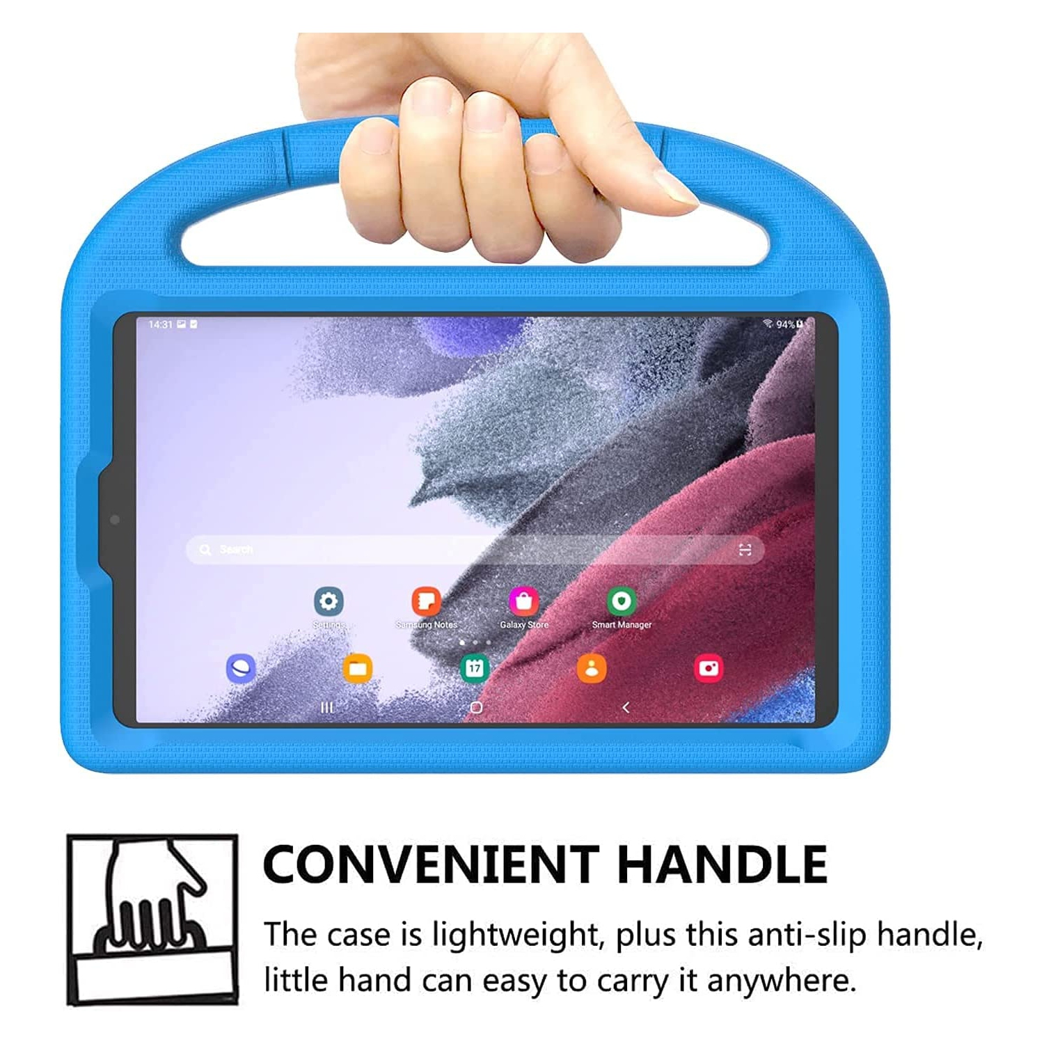 Kids Case for Samsung Galaxy Tab A7 Lite 8.7 Inch 2021, L Samsung Galaxy Tab A7 Lite Case Shockproof Kid-Proof Cover with Handle Stand for Galaxy Tab