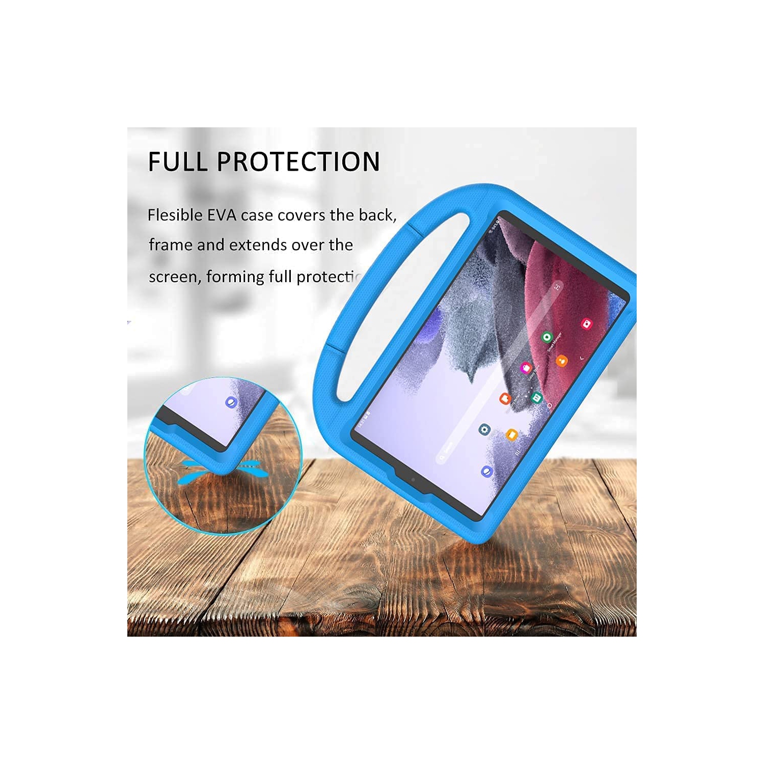 Kids Case for Samsung Galaxy Tab A7 Lite 8.7 Inch 2021, L Samsung Galaxy Tab A7 Lite Case Shockproof Kid-Proof Cover with Handle Stand for Galaxy Tab