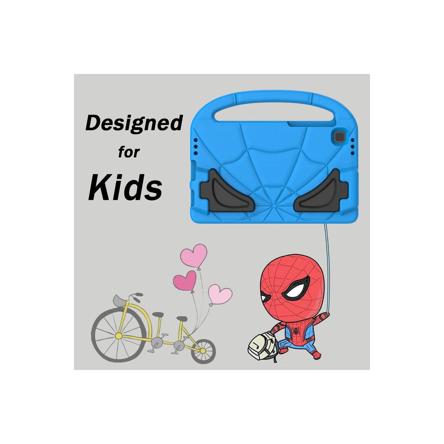 Kids Case for Samsung Galaxy Tab A7 Lite 8.7 Inch 2021, L Samsung Galaxy Tab A7 Lite Case Shockproof Kid-Proof Cover with Handle Stand for Galaxy Tab