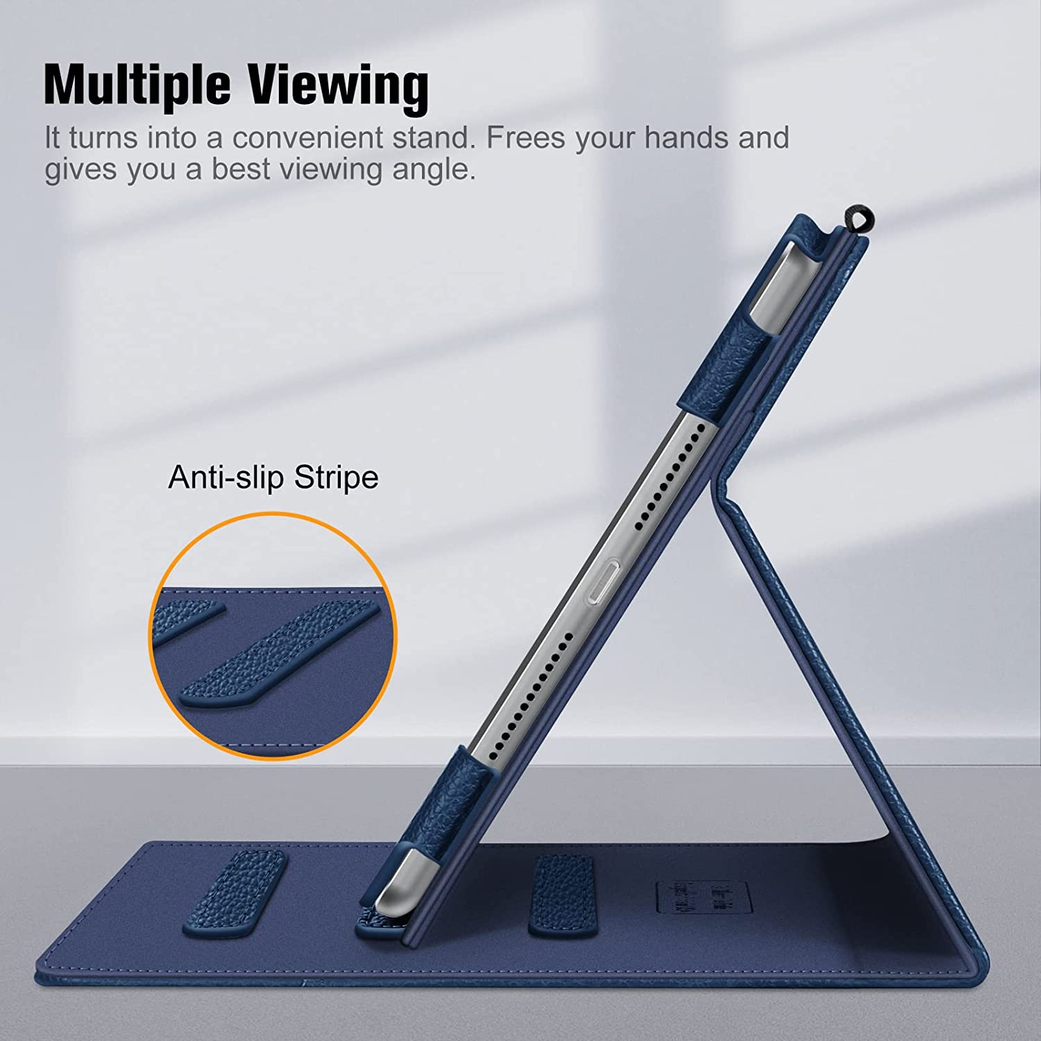 F Case for iPad 9th / 8th / 7th Generation 10.2 Inch - [Corner Protection] Multi-Angle Viewing Stand Cover with Pocket & Pencil Holder, Auto Sleep
