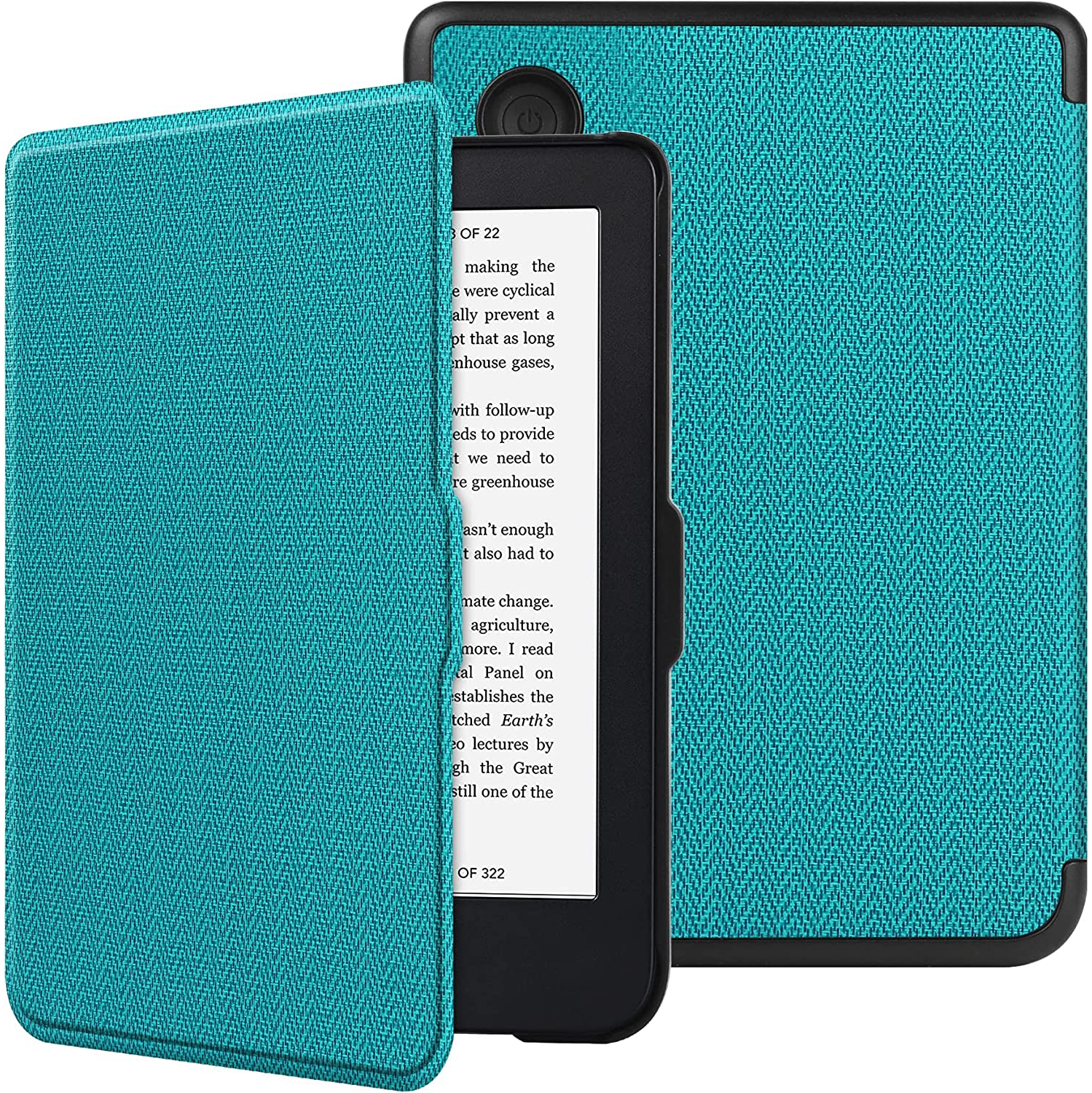 H Slimshell Case for 6 Kobo Clara 2E 2022 Released,Premium Lightweight PU Leather Cover with Auto Sleep/Wake for Kobo Clara 2E 6inch-Sky Blue