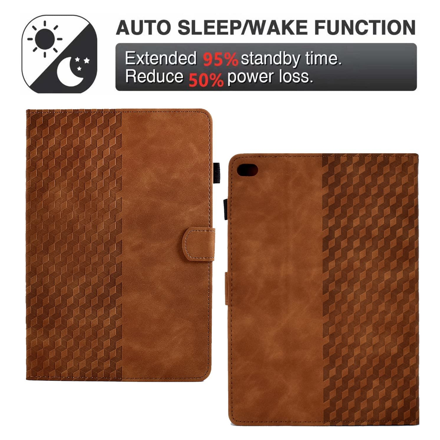 D Case for iPad Air 2/Air 1/iPad 9.7 6th/5th Generation Case Premium PU Leather Shockproof Wallet Folio Case Design with [Magnetic Clasp] [Adjustable