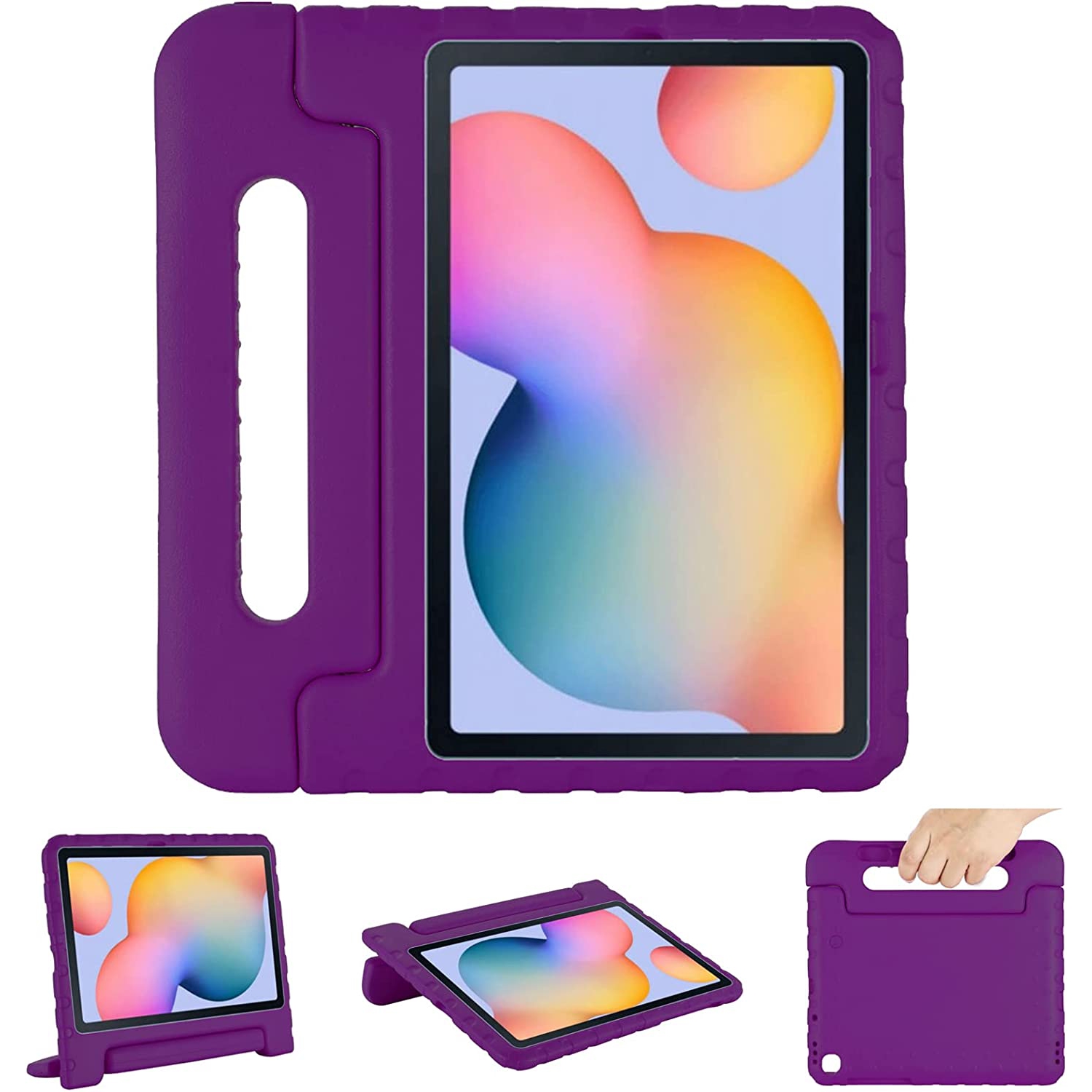 F Shockproof Case for Samsung Galaxy Tab S6 Lite 10.4 inch 2022/2020 Model (SM-P610/P613/P615/P619), Lightweight Stand Handle Kids Case with Pencil Holder for Galaxy Tab S6 Lite 10