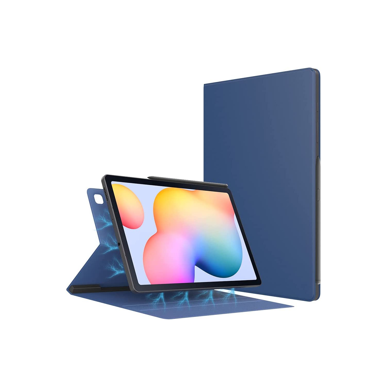 T Case for All-New Samsung Galaxy Tab S6 Lite 10.4 Inch 2022/2020 (SM-P610/P615/P613/P619), Ultra Slim Lightweight Magnetic Stand Cover Fit Galaxy Tab S6 Lite 2022/2020 Tablet, Nav
