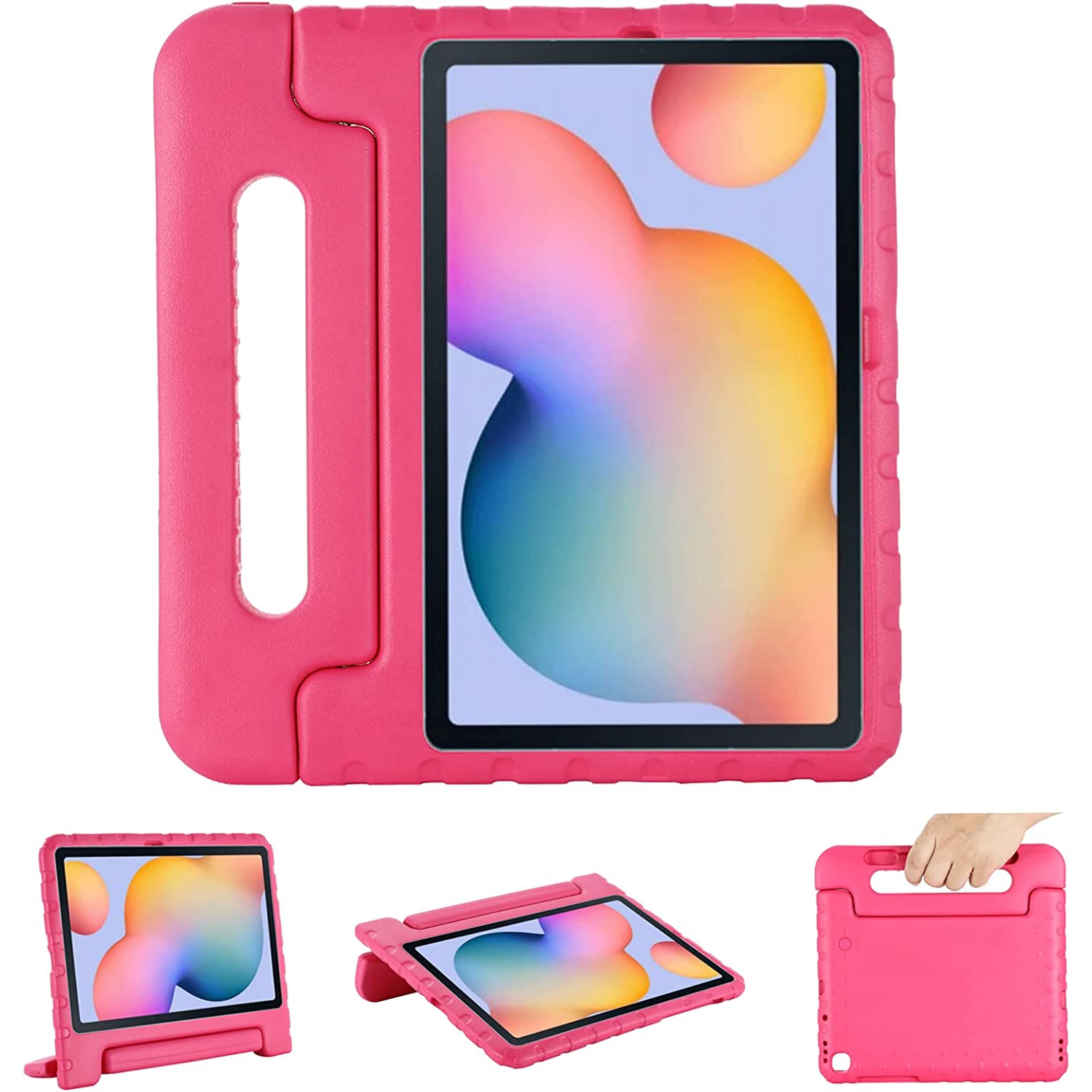 F Shockproof Case for Samsung Galaxy Tab S6 Lite 10.4 inch 2022/2020 Model (SM-P610/P613/P615/P619), Lightweight Stand Handle Kids Case with Pencil Holder for Galaxy Tab S6 Lite 10