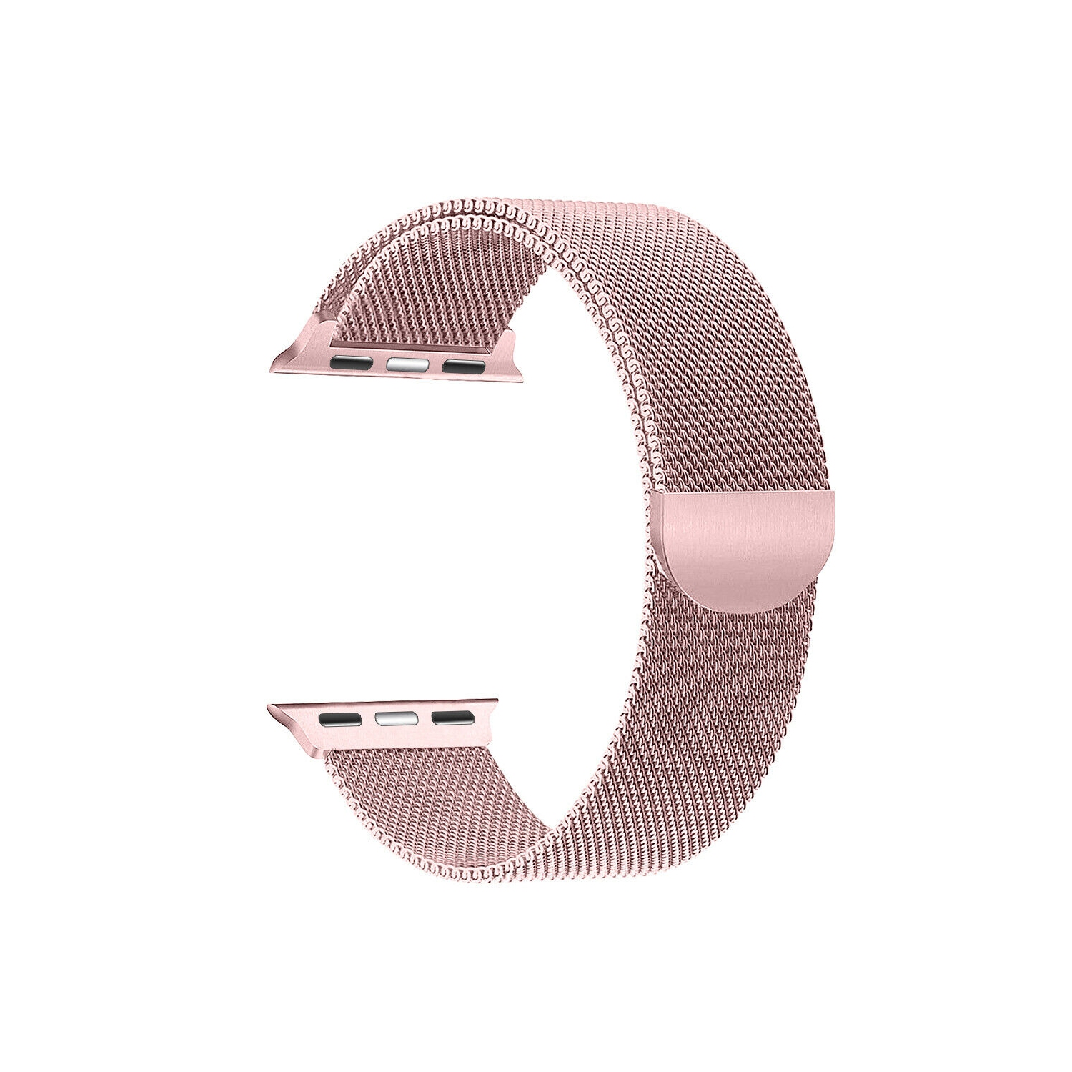 Apple Watch Series 8 / 7 / 6 / 5 / 4 / 3 / 2 / 1 / SE Adjustable Magnetic Band, Stainless Steel Mesh Replacement Strap Wristband for Men & Women for