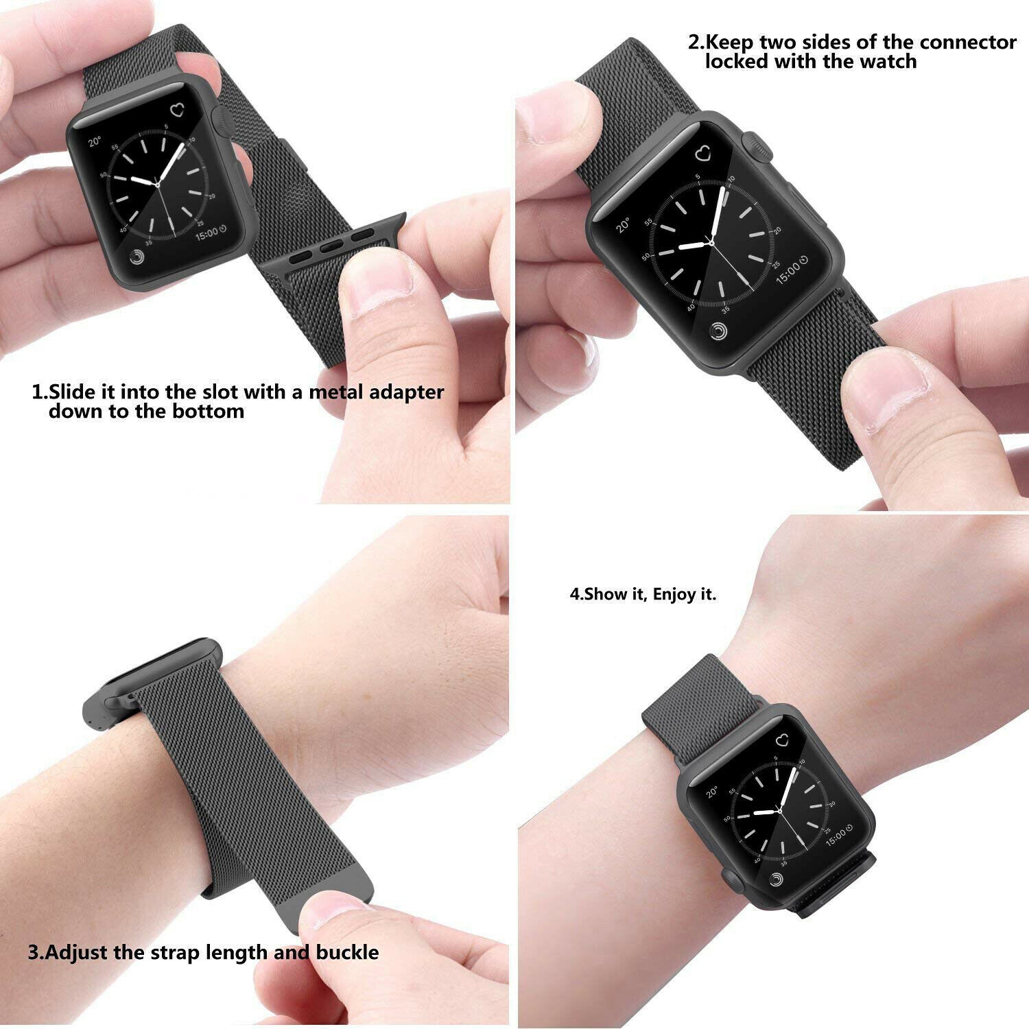 Milan Magnetic Suction Folding Buckle Metal Mesh Straps Braided Adjustable  Strap Bracelet For Apple Watch Series 3 4 5 6 7 8 Ultra 49mm 45mm 41mm For  Samsung 20mm 22m From Twsbandgamecase, $2.36