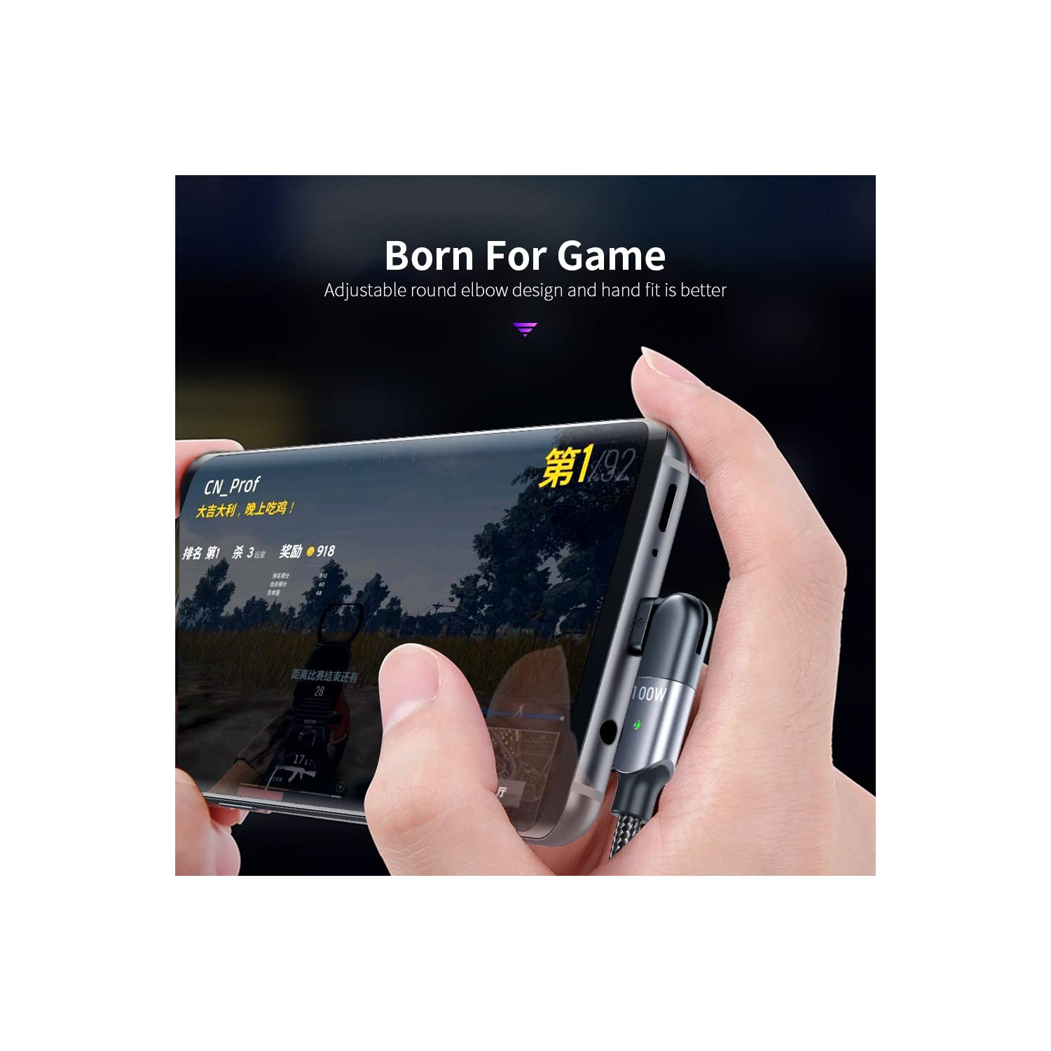 navor 2m 180 ° Rotating Head USB-C to USB-C Charging Cable Compatible for Samsung/Moto/LG Phones, Compatible for PS5/Xbox X/S Controller/Switch Pro,