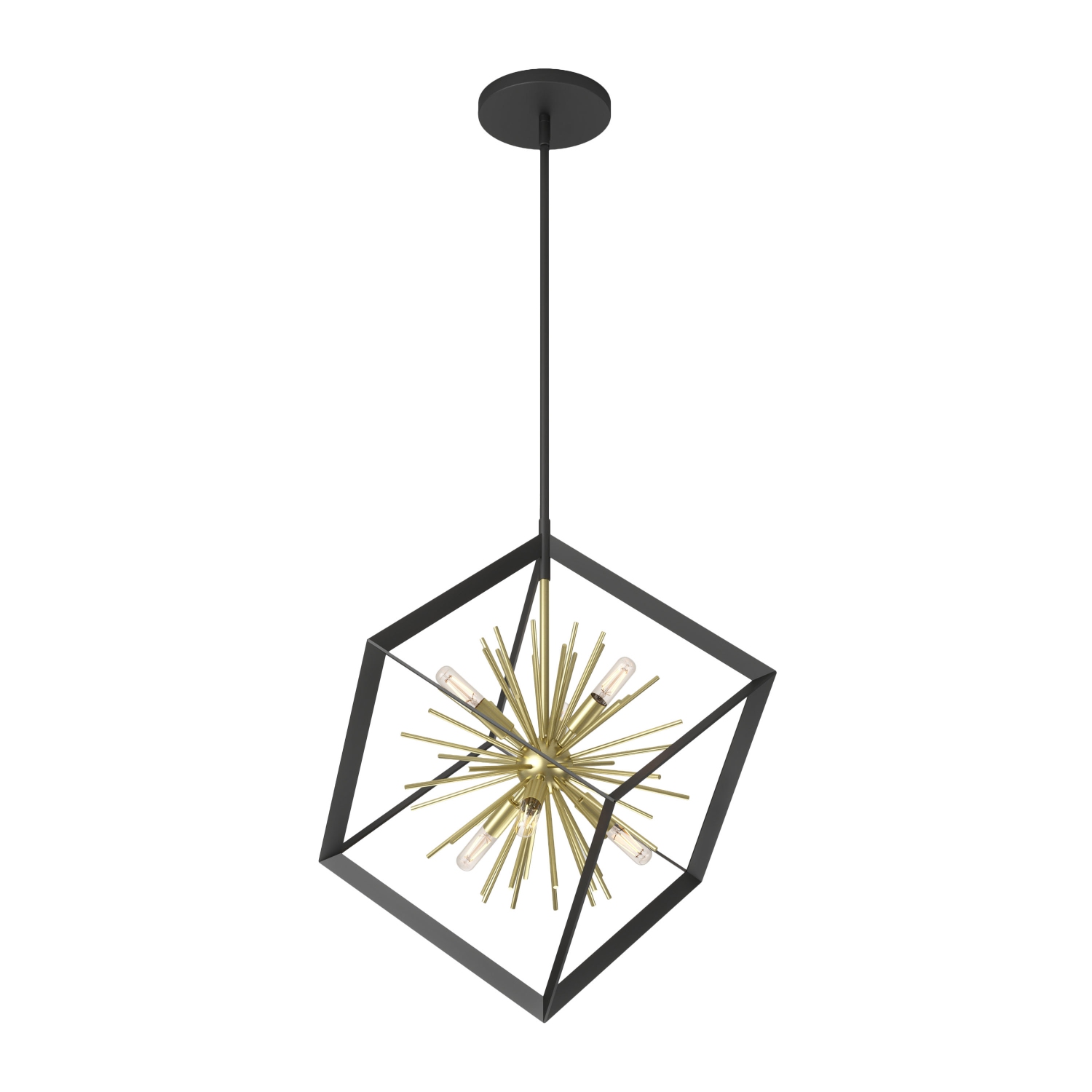Artika Nebula luminaire suspendu moderne noir et or