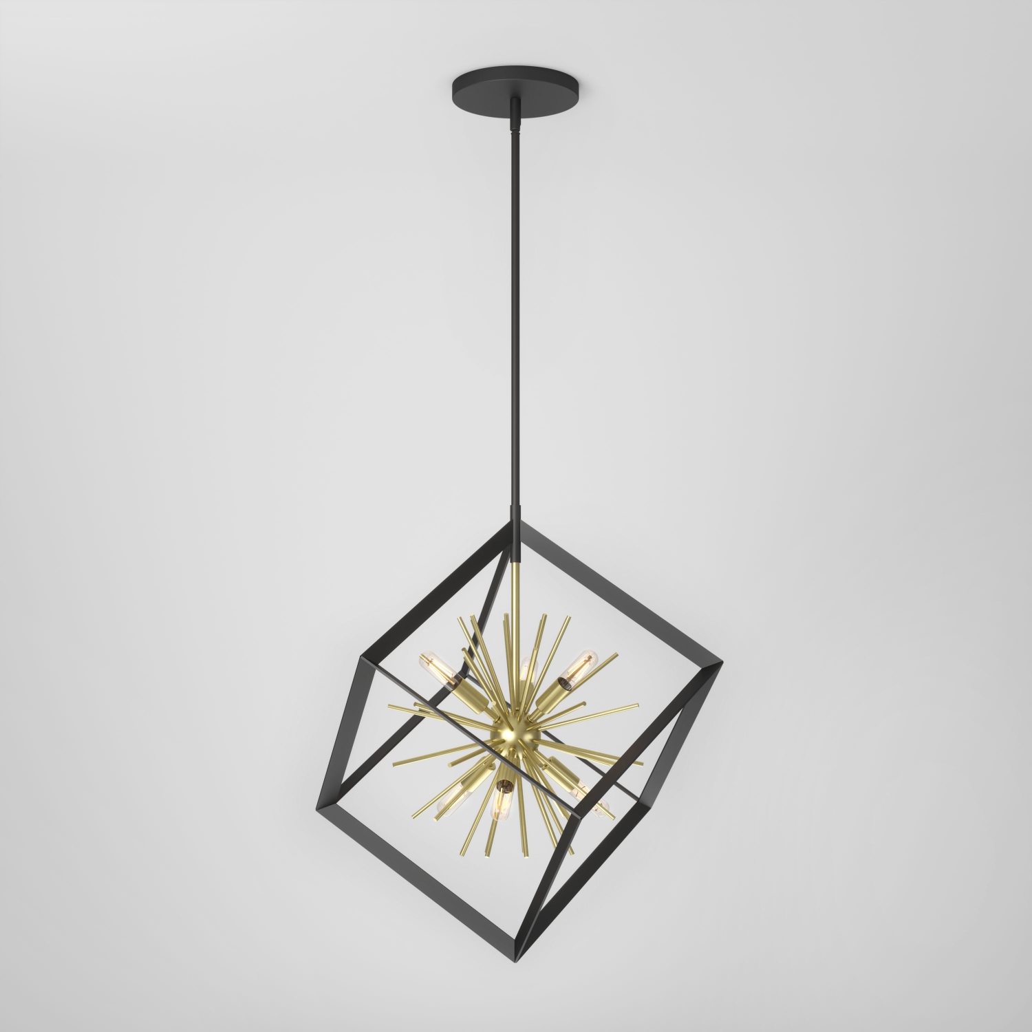 Artika Nebula luminaire suspendu moderne noir et or