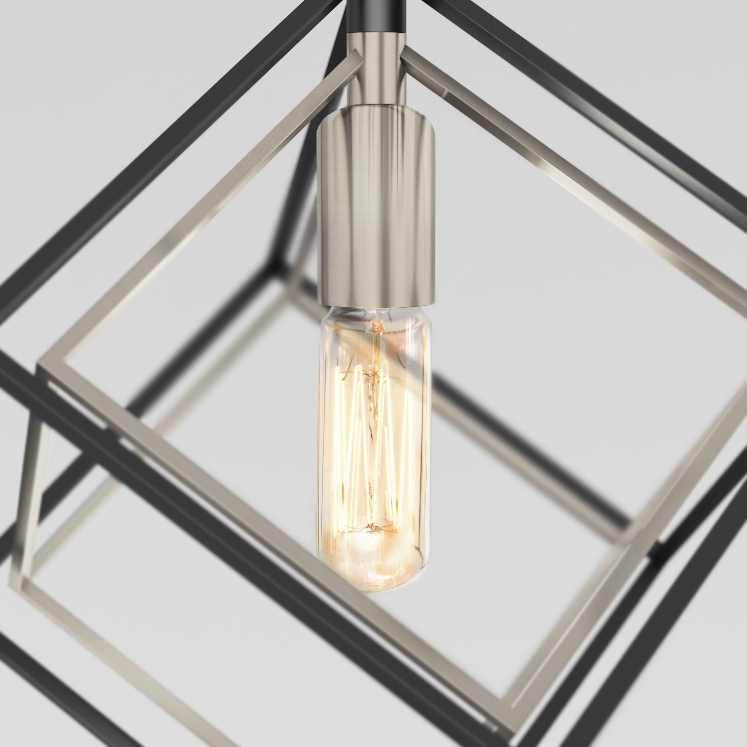 Artika Imperium luminaire suspendu moderne noir et nickel brossé