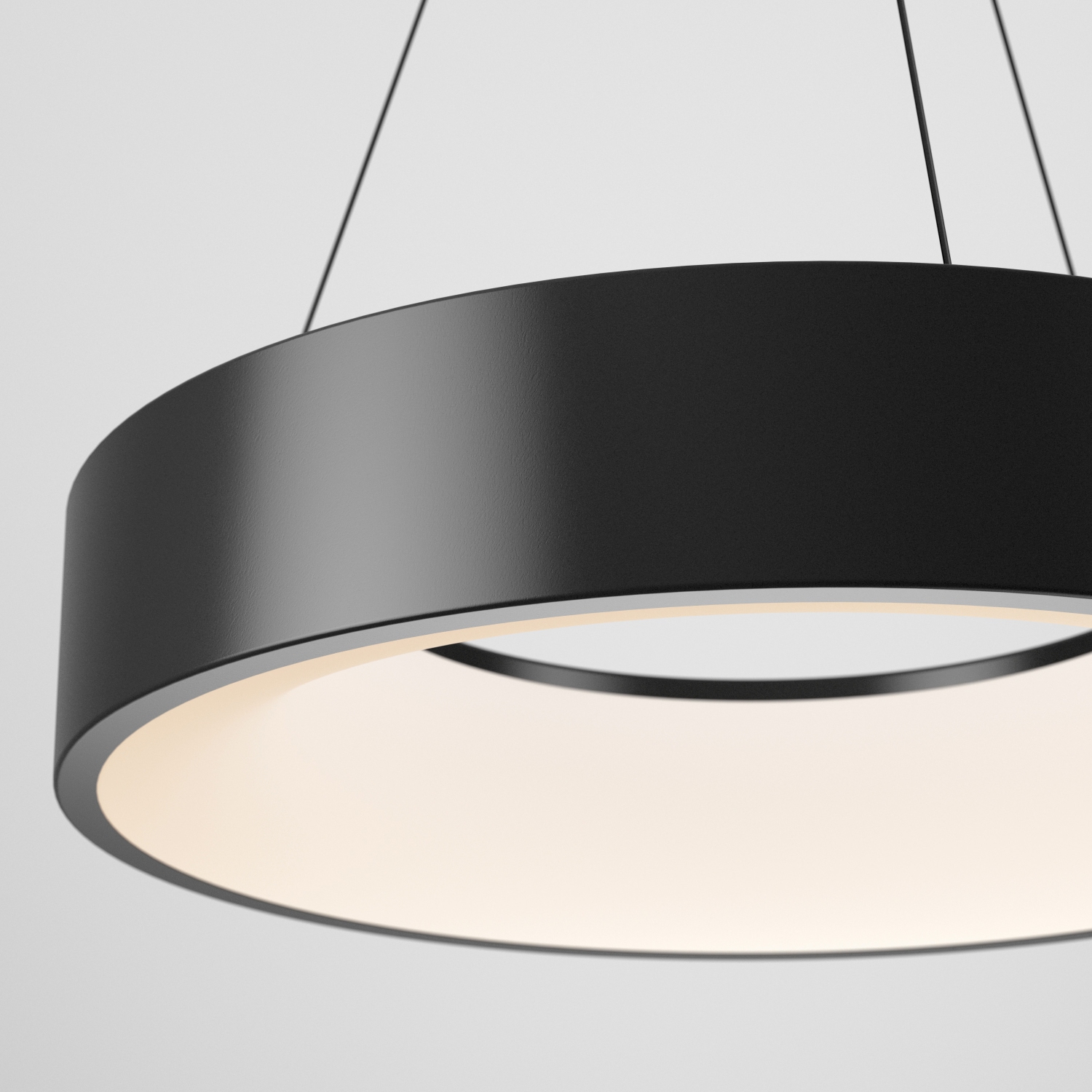 Artika Aiden Modern Pendant Light Fixture, Black