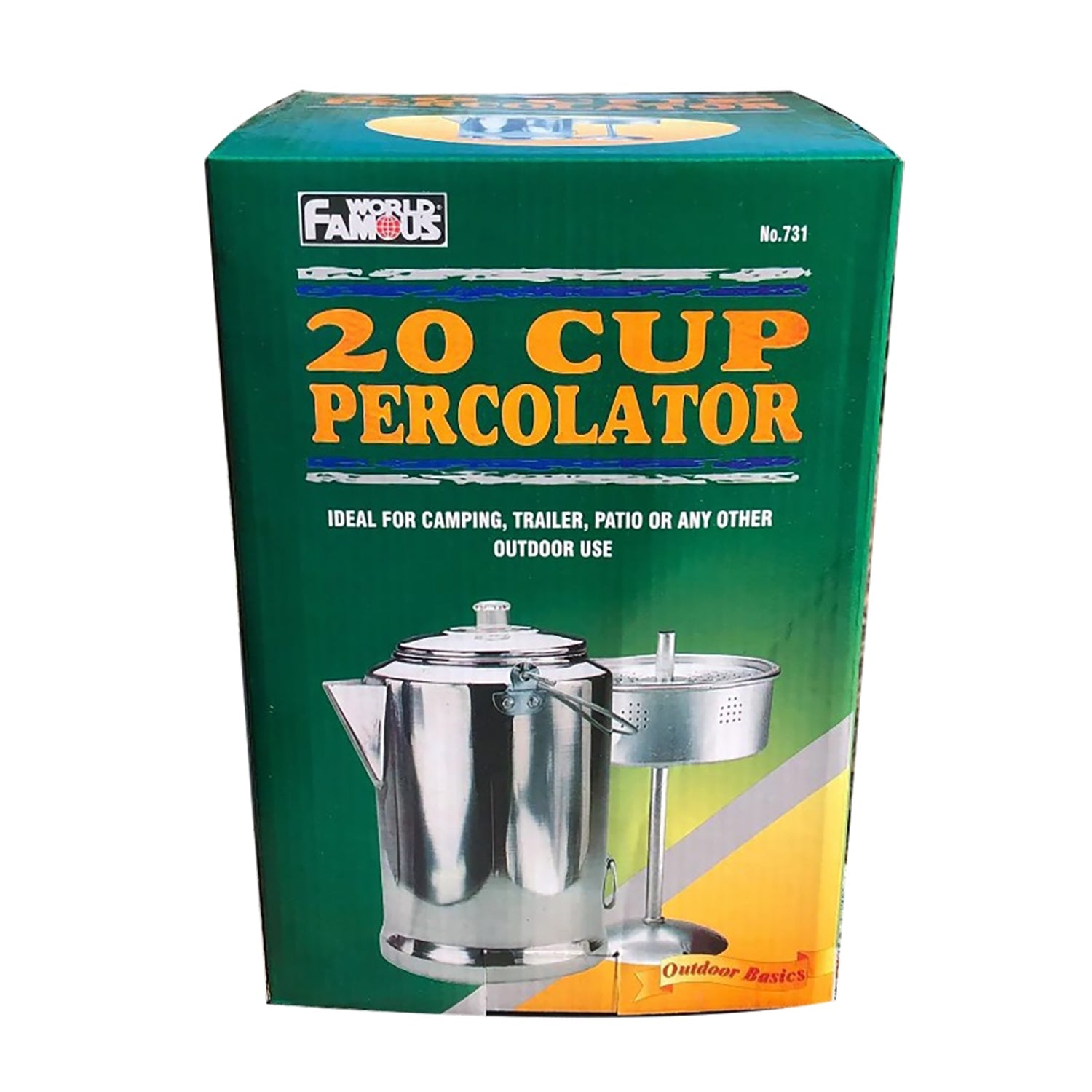 20 Cup Aluminum Camping Coffee Percolator