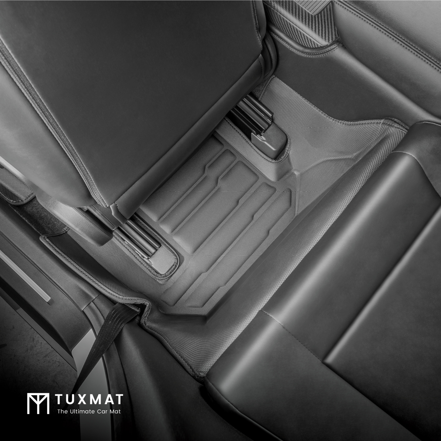 TuxMat - for Nissan GTR 2008-2024 Models - Custom Car Mats - Maximum Coverage, All Weather, Laser Measured - This Full Set Includes 1st and 2nd Rows