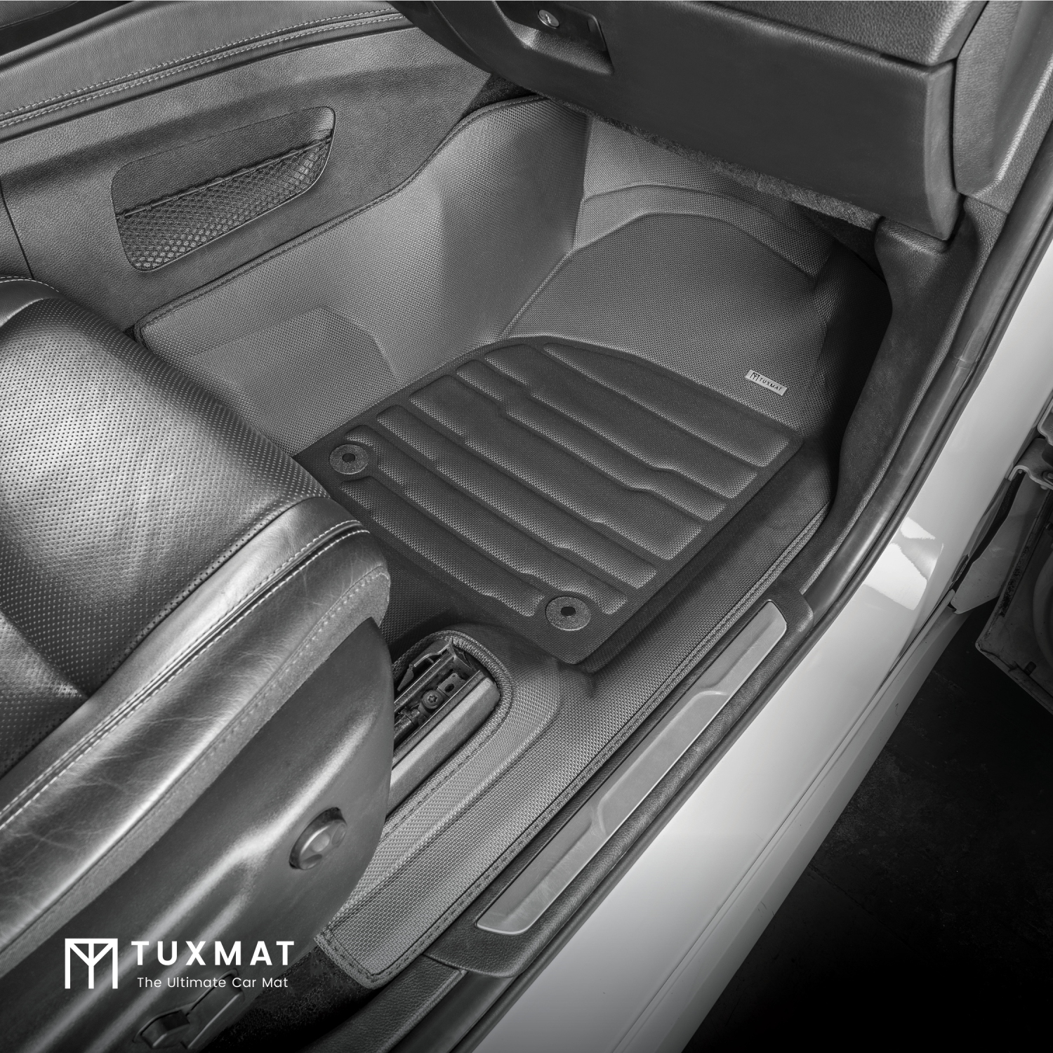 TuxMat - for Jeep Wagoneer 7-Seater 2022-2026 Models - Custom Car Mats - Maximum Coverage, All Weather, Laser Measured - This Full Set Includes 1st,