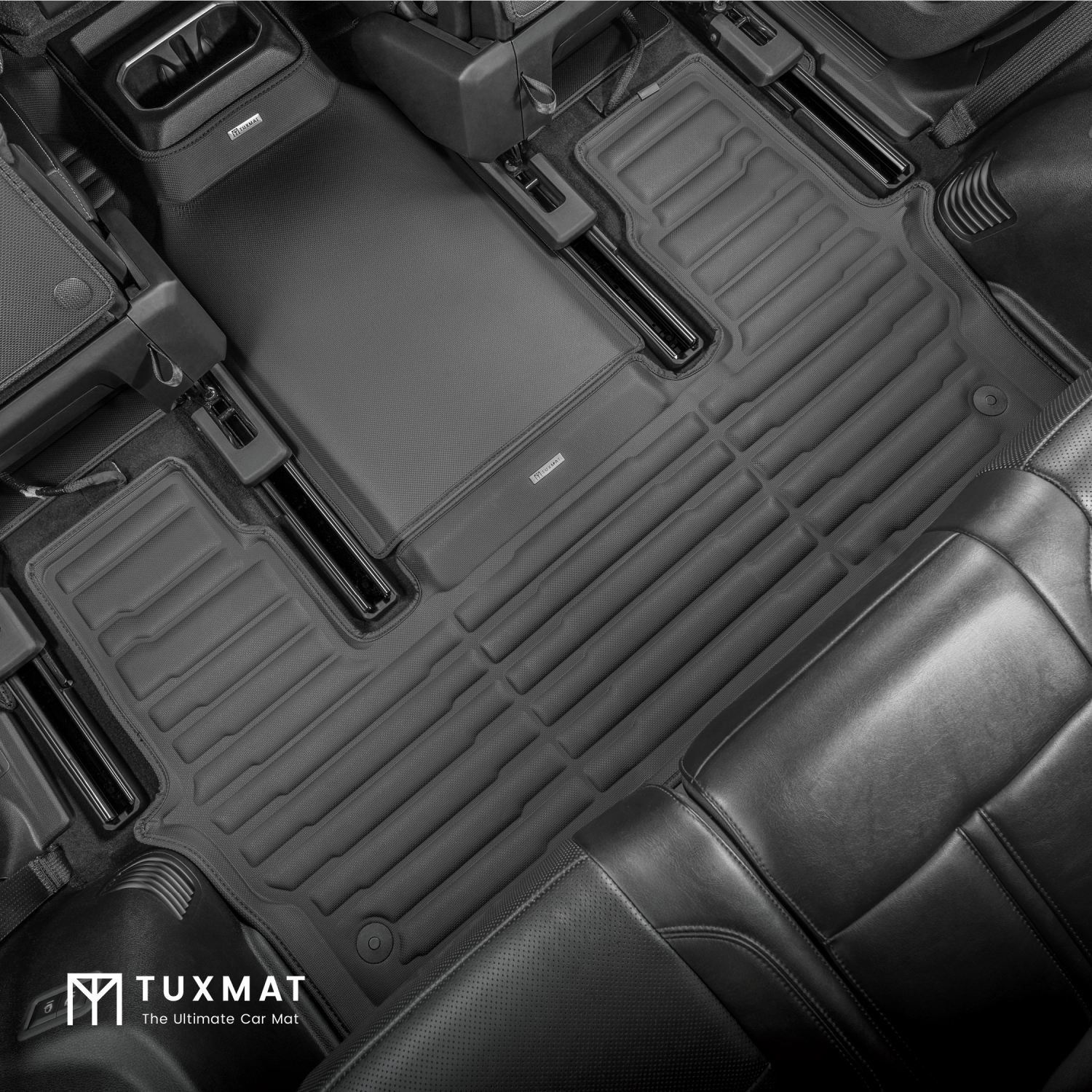 TuxMat - for Jeep Wagoneer 7-Seater 2022-2026 Models - Custom Car Mats - Maximum Coverage, All Weather, Laser Measured - This Full Set Includes 1st,