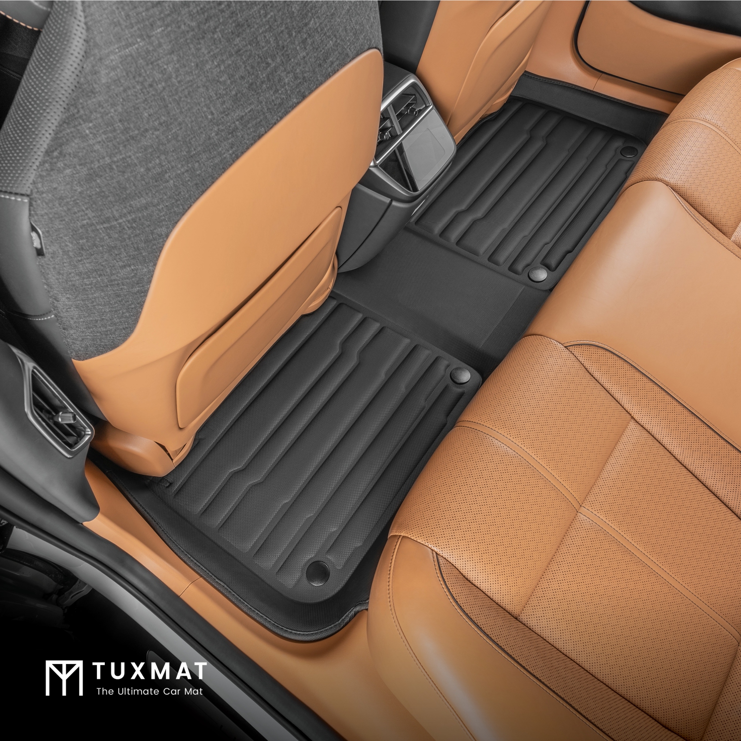 TuxMat - for Lucid Air Grand Touring/Sapphire 2022-2024 Models - Custom Car Mats - Maximum Coverage, All Weather, Laser Measured - This Full Set