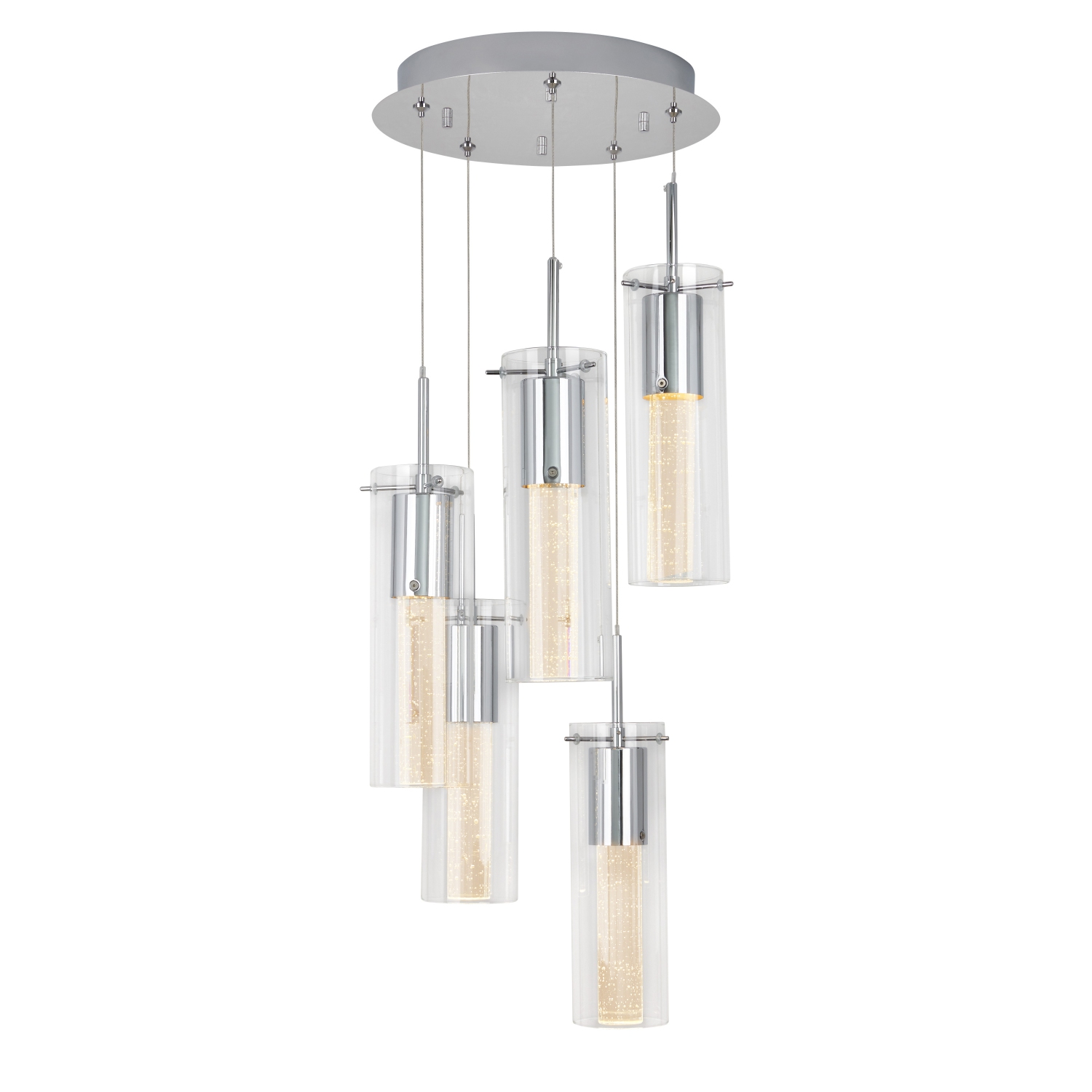 Luminaire suspendu moderne Artika Essence, chrome