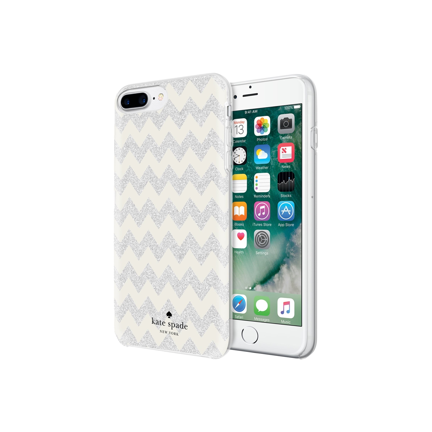 Case Kate Spade iP7+ Chevron CRM SIL