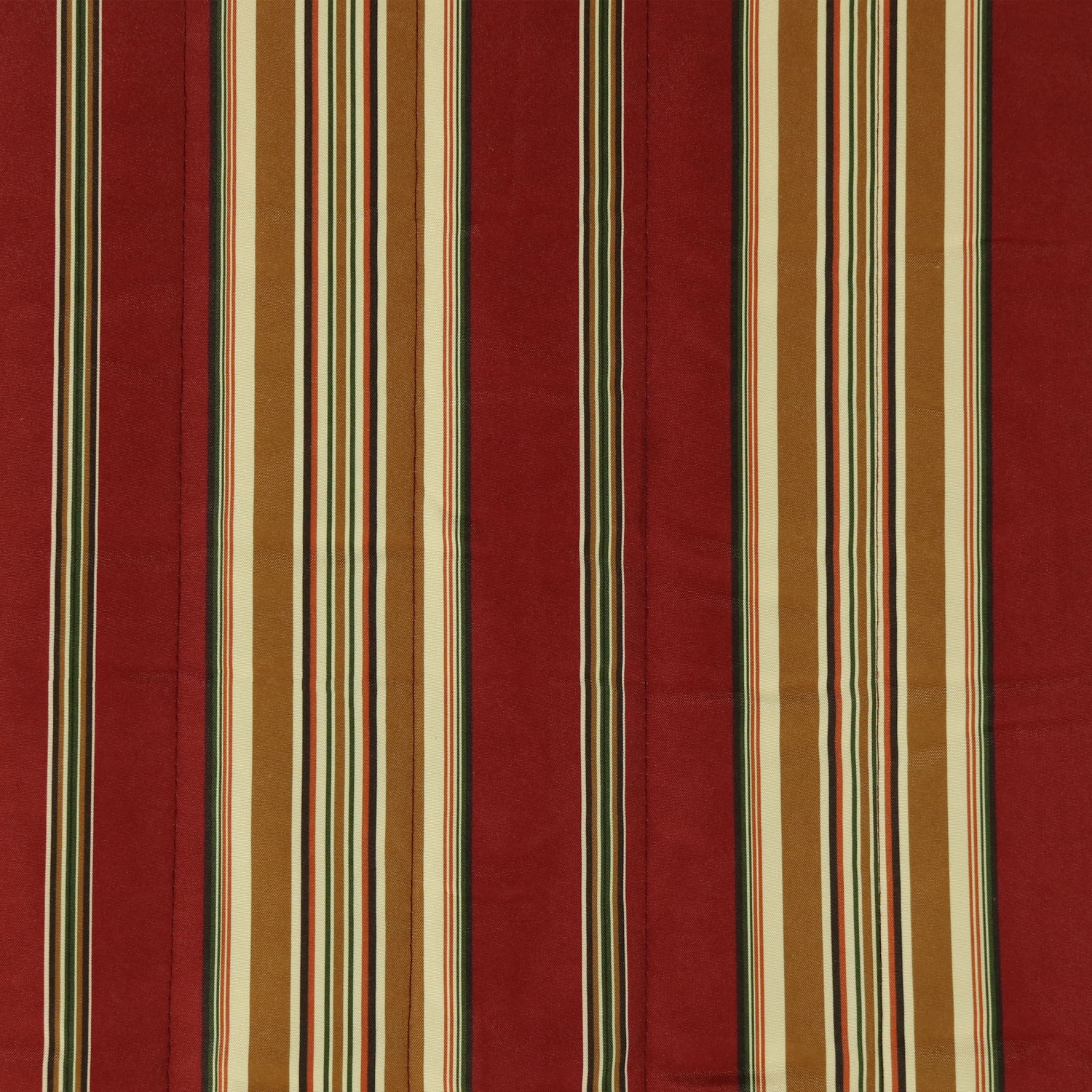 Sunnydaze 2-Person Quilted Hammock with Curved Wooden Stand - Red Stripe