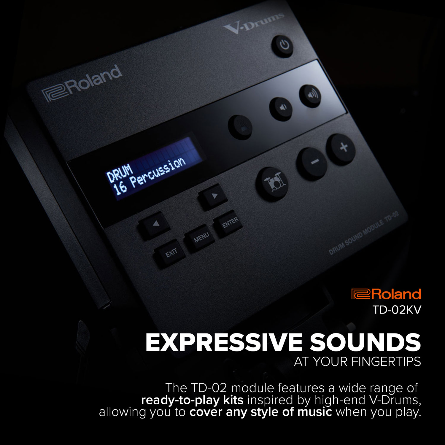 Batterie électronique V-Drum de Roland - Noir