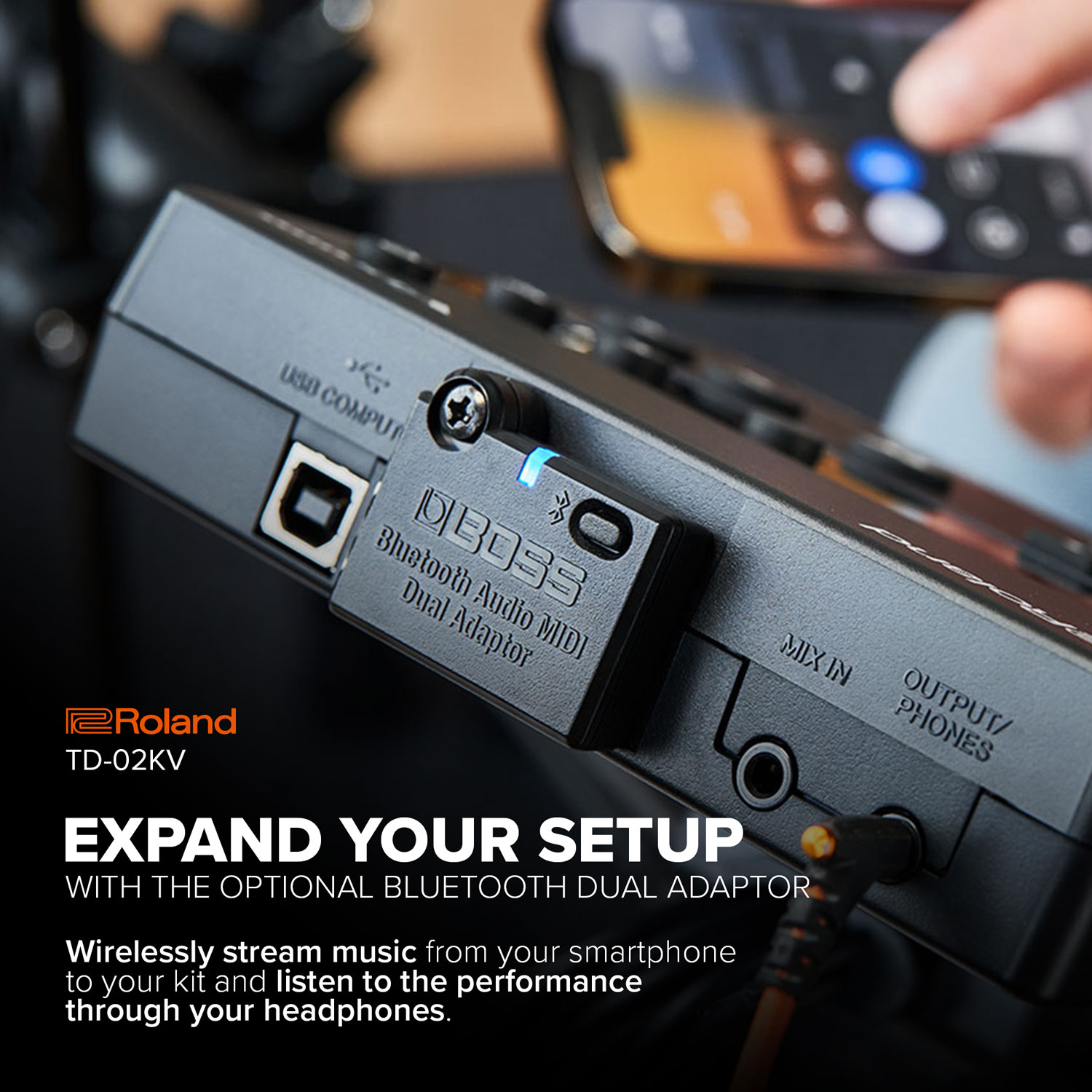 Batterie électronique V-Drum de Roland - Noir