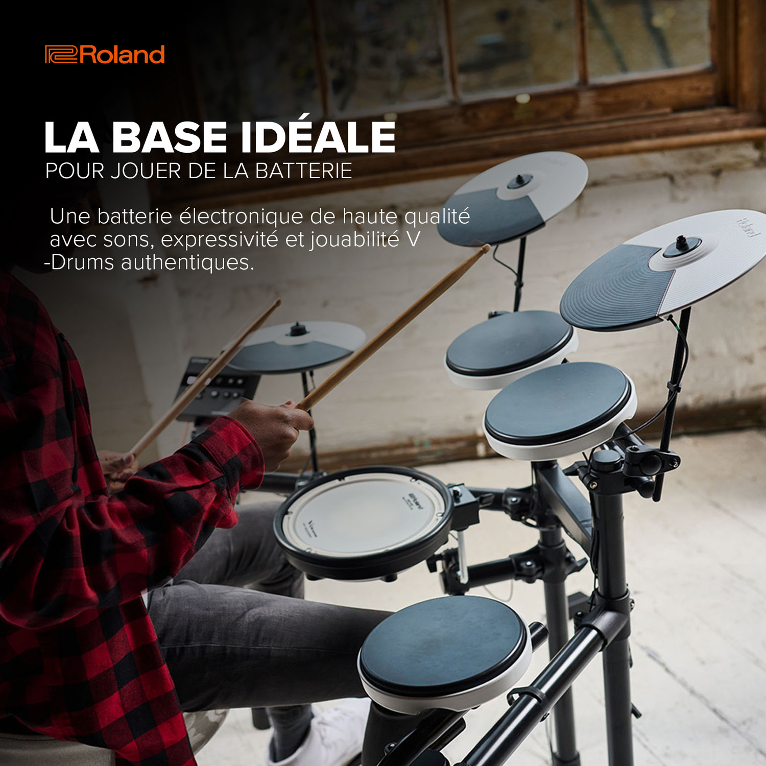 Batterie électronique V-Drum de Roland - Noir