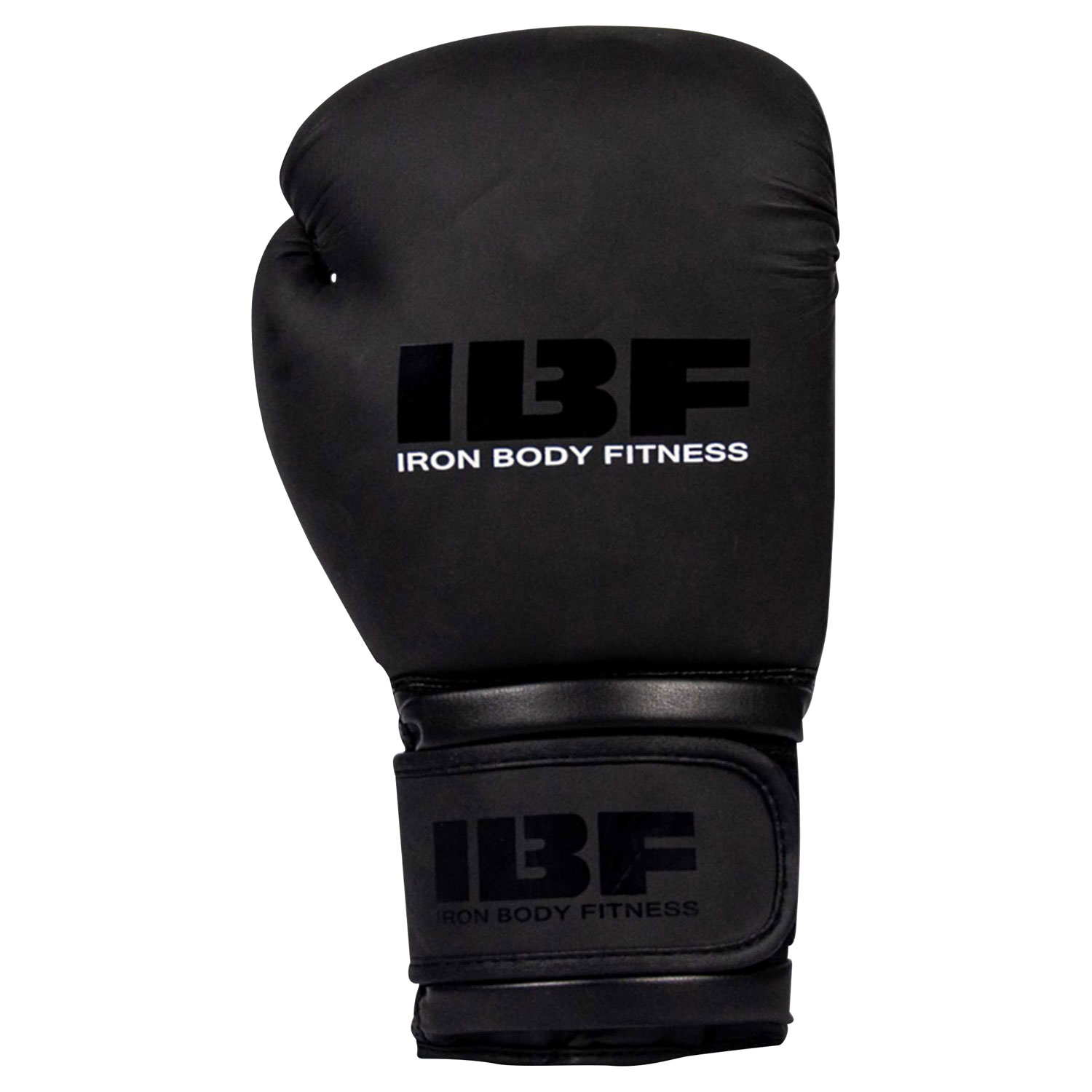 Gants de boxe de 10 oz Blackout Series d'Iron Body Fitness - Noir