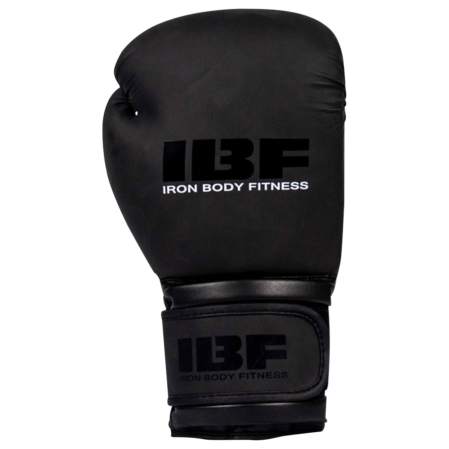 Gants de boxe de 14 oz Blackout Series d'Iron Body Fitness - Noir