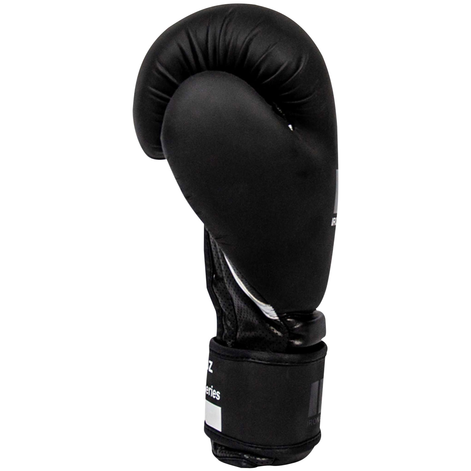 Gants de boxe de 14 oz Blackout Series d'Iron Body Fitness - Noir