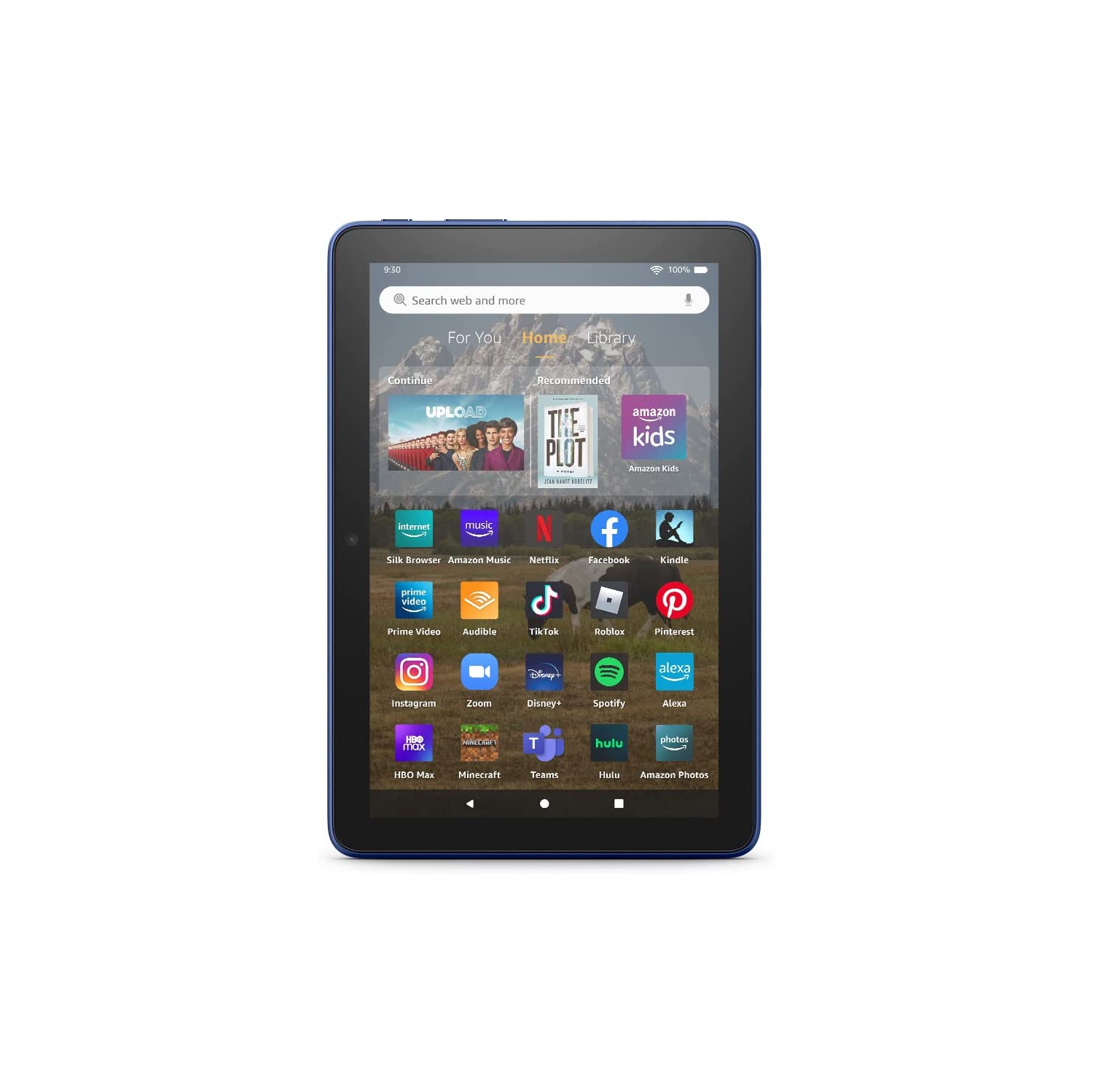 All-new Amazon Fire HD 8 tablet, 8” HD Display, 32 GB, 30% faster processor, designed for portable entertainment, (2022 release), Denim
