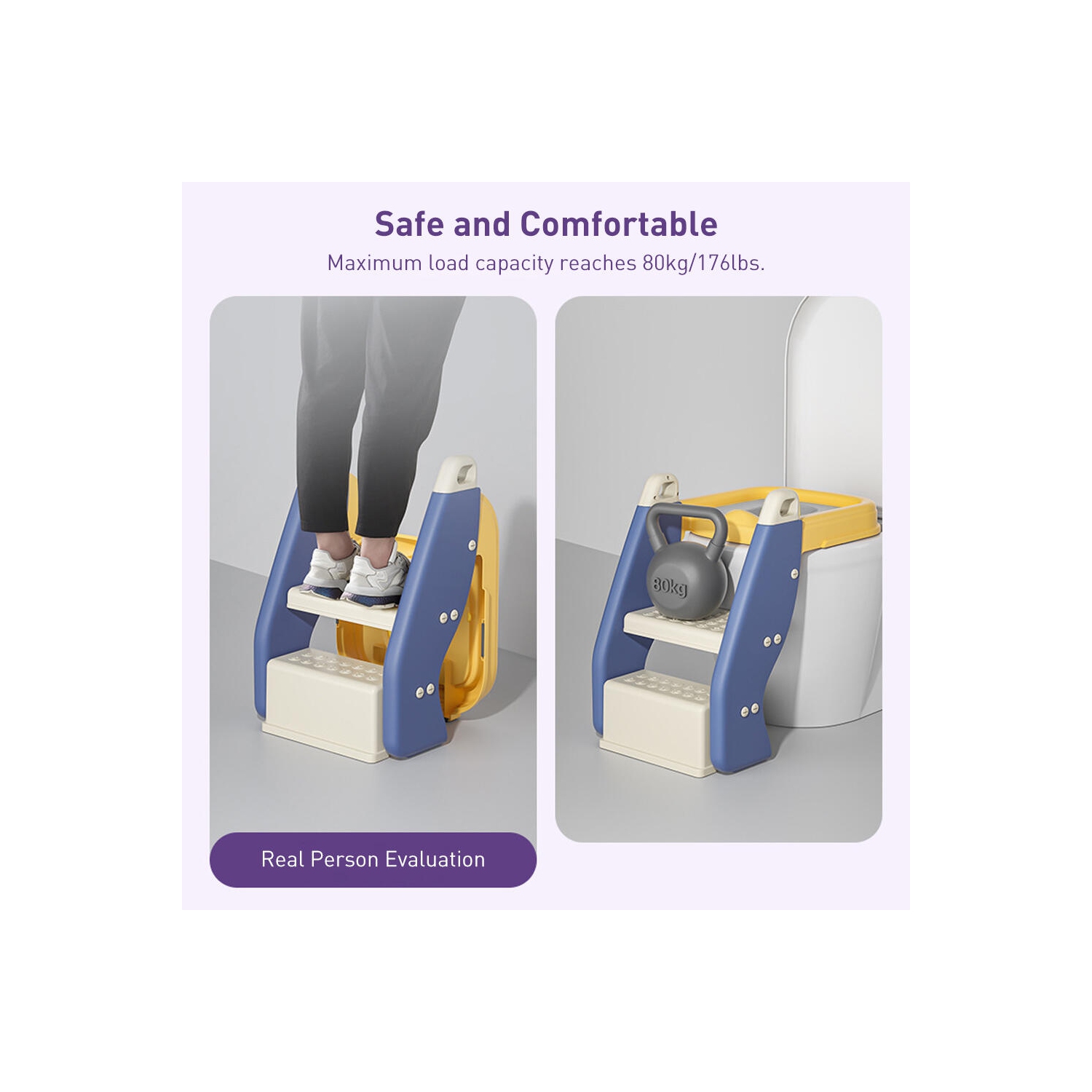 Potty Training Seat Toilet Chair with Step Stool Ladder for Kids Boys Girls Toddlers