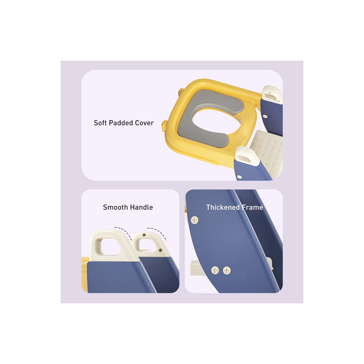 Potty Training Seat Toilet Chair with Step Stool Ladder for Kids Boys Girls Toddlers