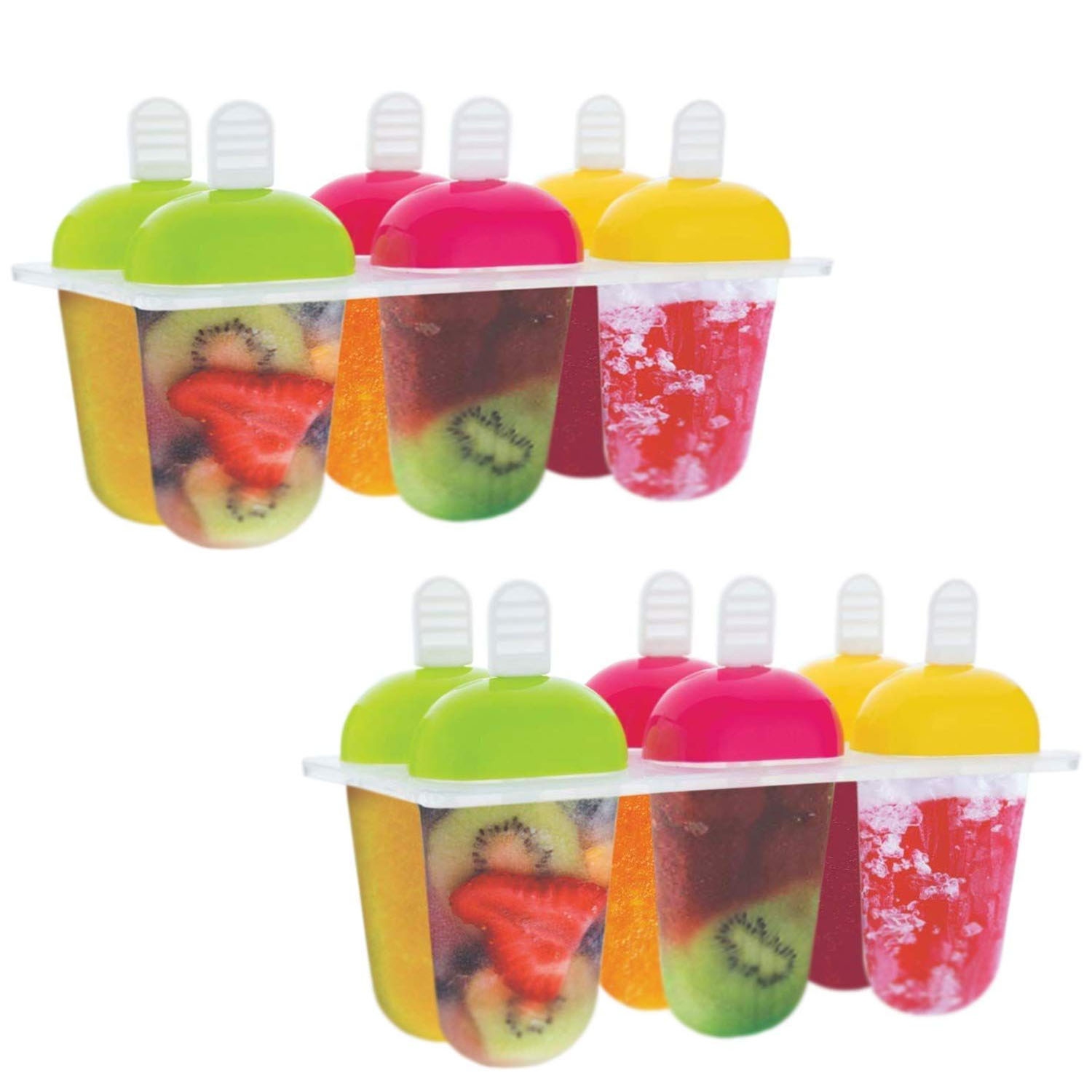 Ice Cream Mould, FDA Certified Food Grade Silicone Ice Lolly Mold Maker, BPA Free Popsicle Molds Set