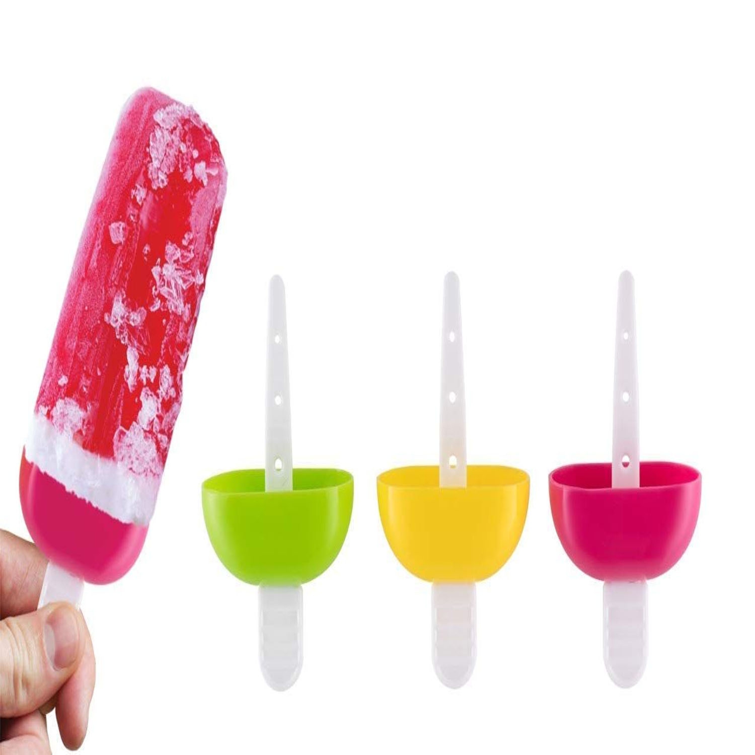 Ice Cream Mould, FDA Certified Food Grade Silicone Ice Lolly Mold Maker, BPA Free Popsicle Molds Set