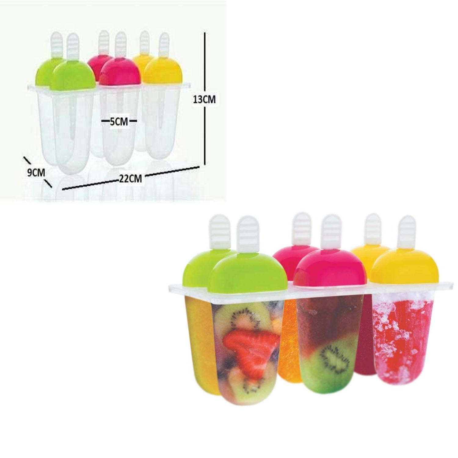 Ice Cream Mould, FDA Certified Food Grade Silicone Ice Lolly Mold Maker, BPA Free Popsicle Molds Set