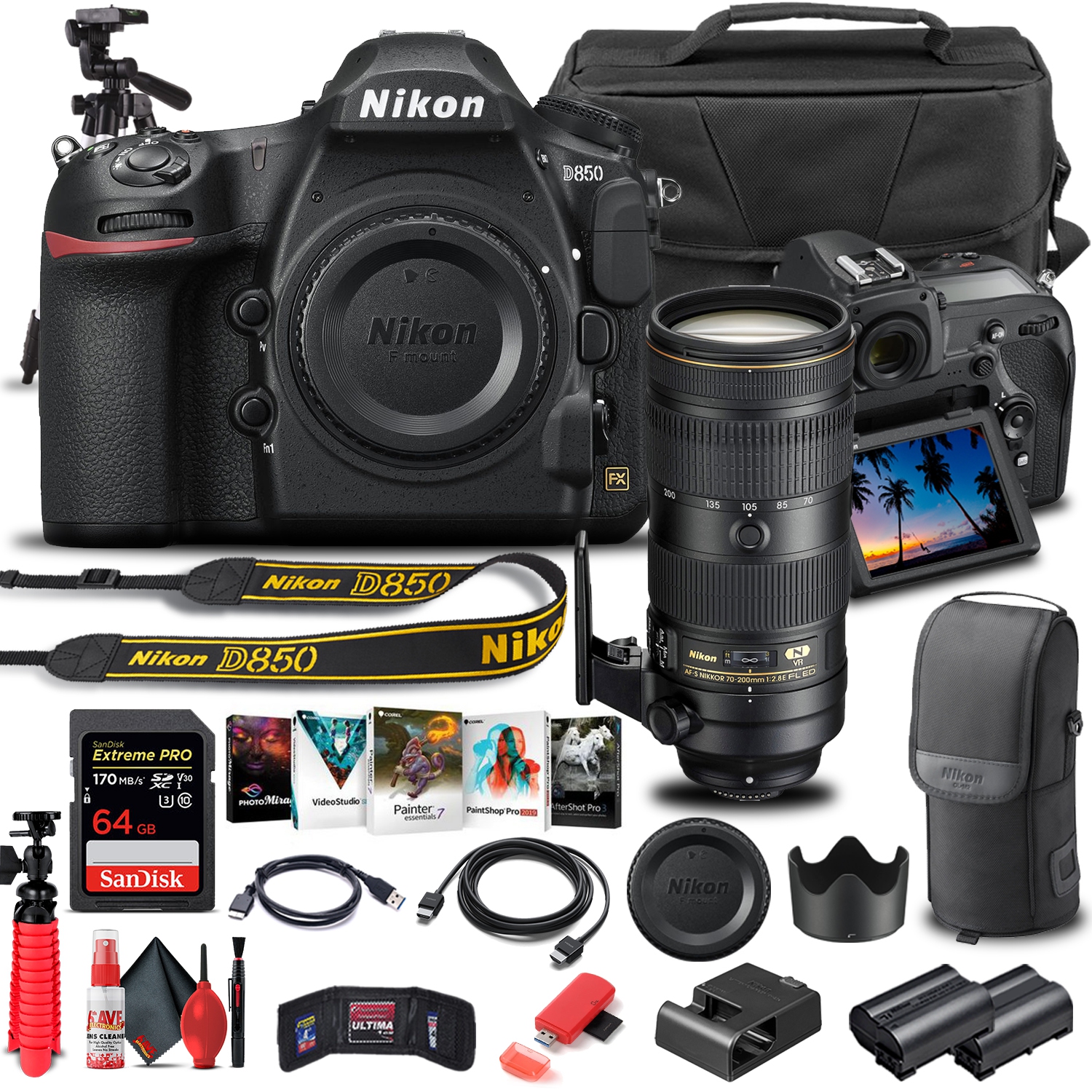  Nikon D850 FX-format Digital SLR Camera Body w/ Nikon AF-S  NIKKOR 28mm f/1.4E ED f/1.4-16 Fixed Zoom Camera Lens : Electronics