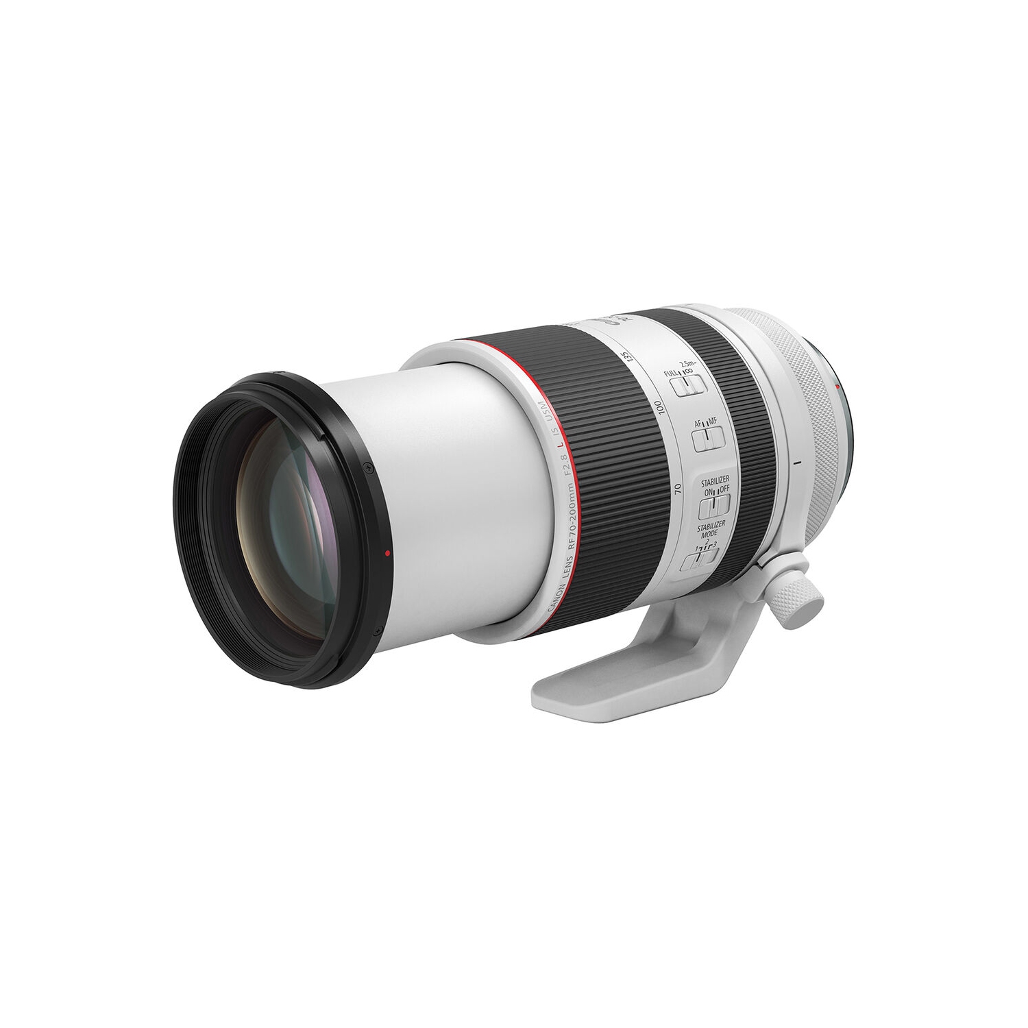 Objectif RF 70-200&nbsp;mm f/2,8&nbsp;L IS USM de Canon + ensemble de filtre + capuchon + prise (version internationale)