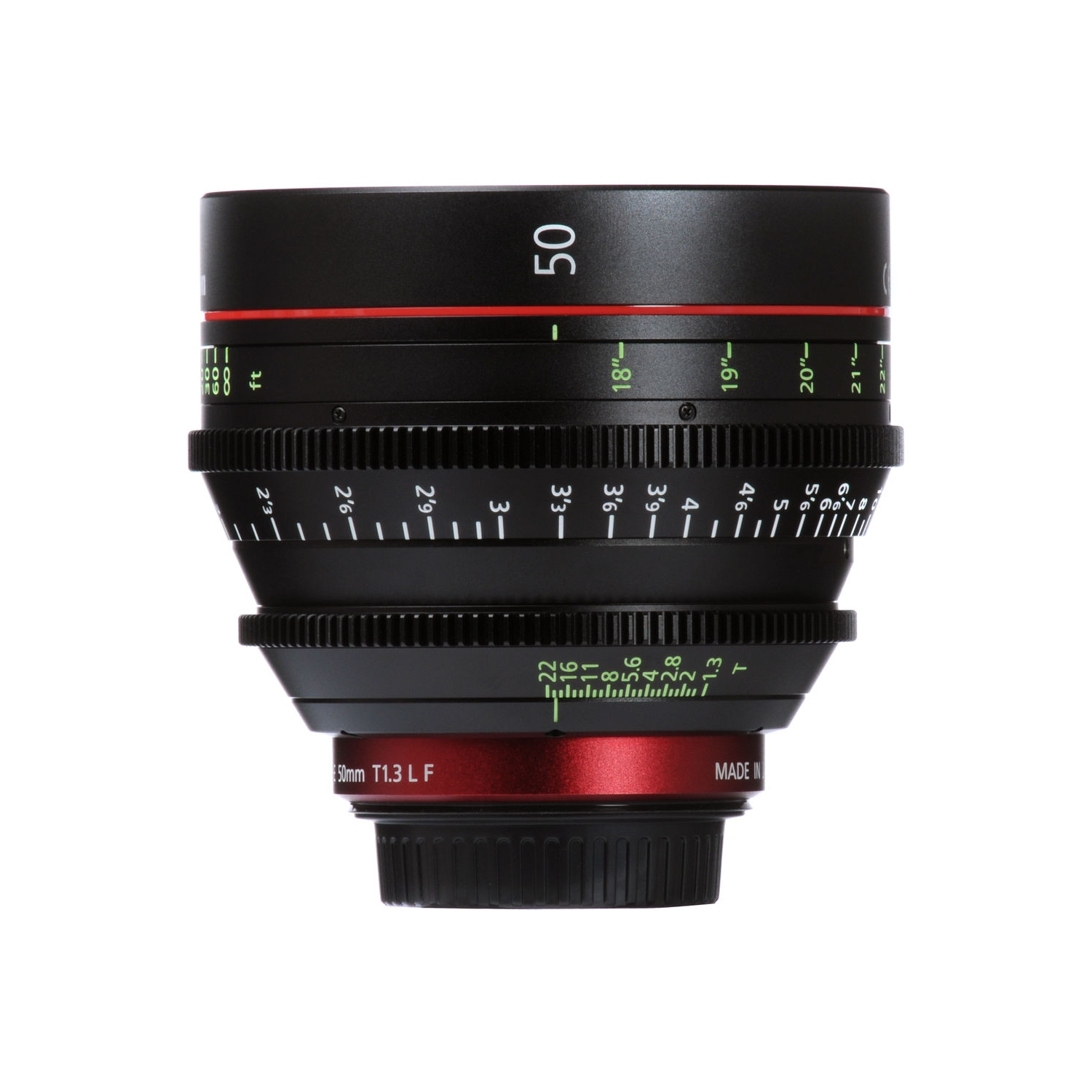 Canon CN-E 50mm T1.3 L F Cine Lens (6570B001) + Lens Pouch + Cap Keeper +  More