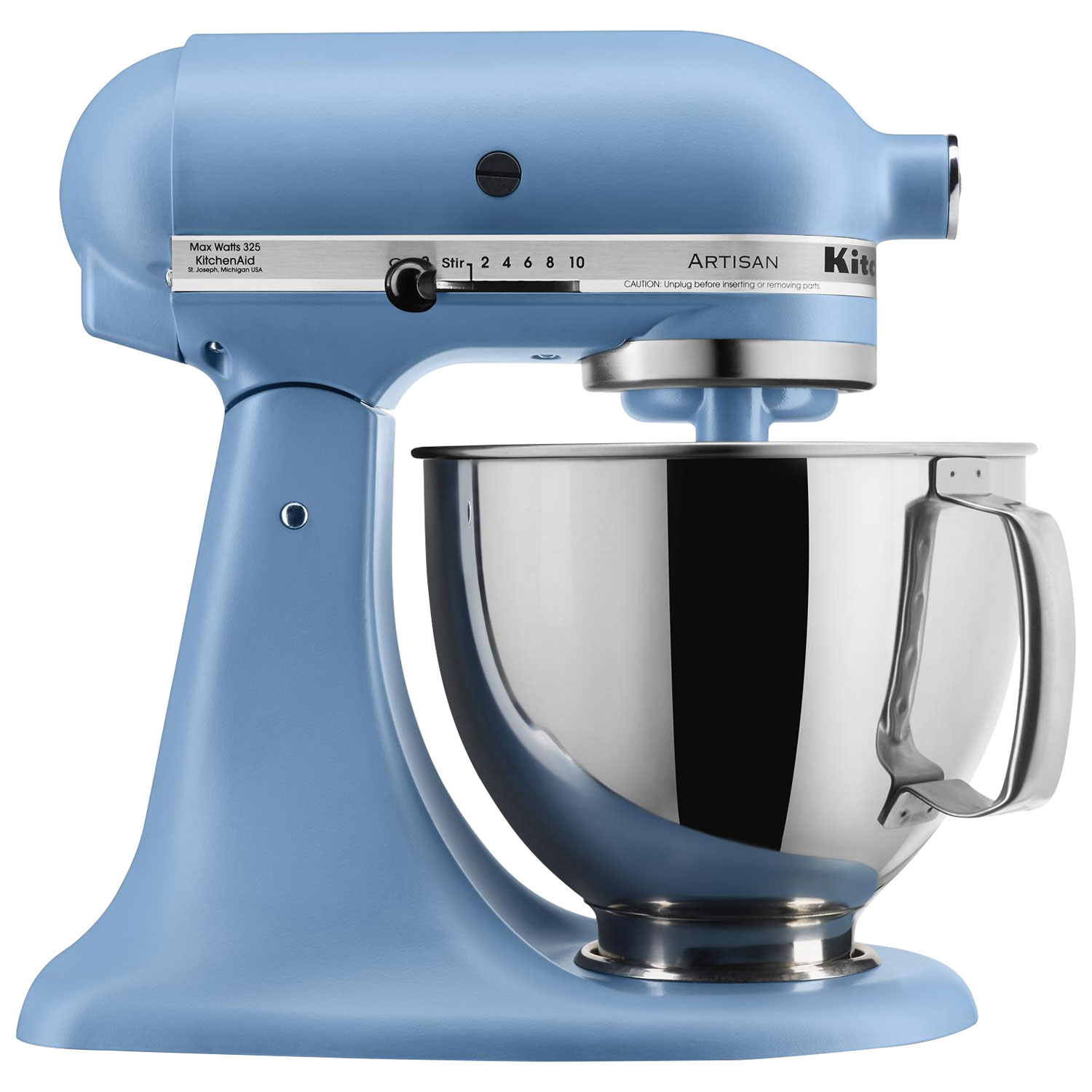 Batteur sur socle à tête inclinable Artisan de KitchenAid - 5 pte - 325 W - Bleu velours