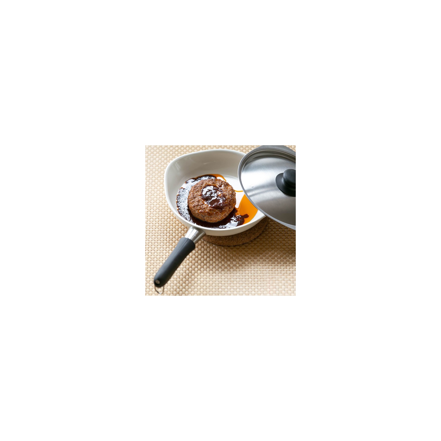 Sori Yanagi Ceramic Coating Frying Pan 25cm with lid