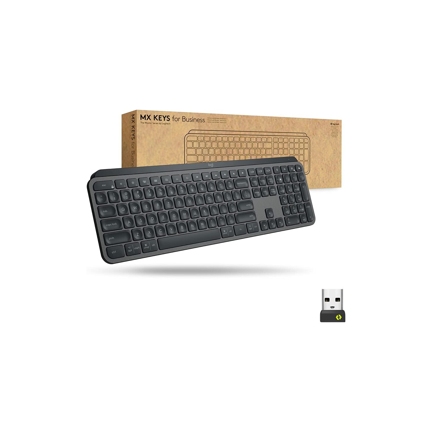 Logitech MX Keys Mini Wireless Keyboard - Graphite - English - (920-010116)