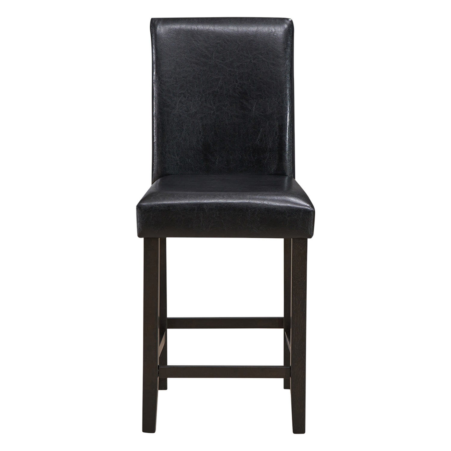 Gymax Set of 2 Bar Stools 25inch Counter Height Barstool Pub Chair w/Rubber Wood Legs