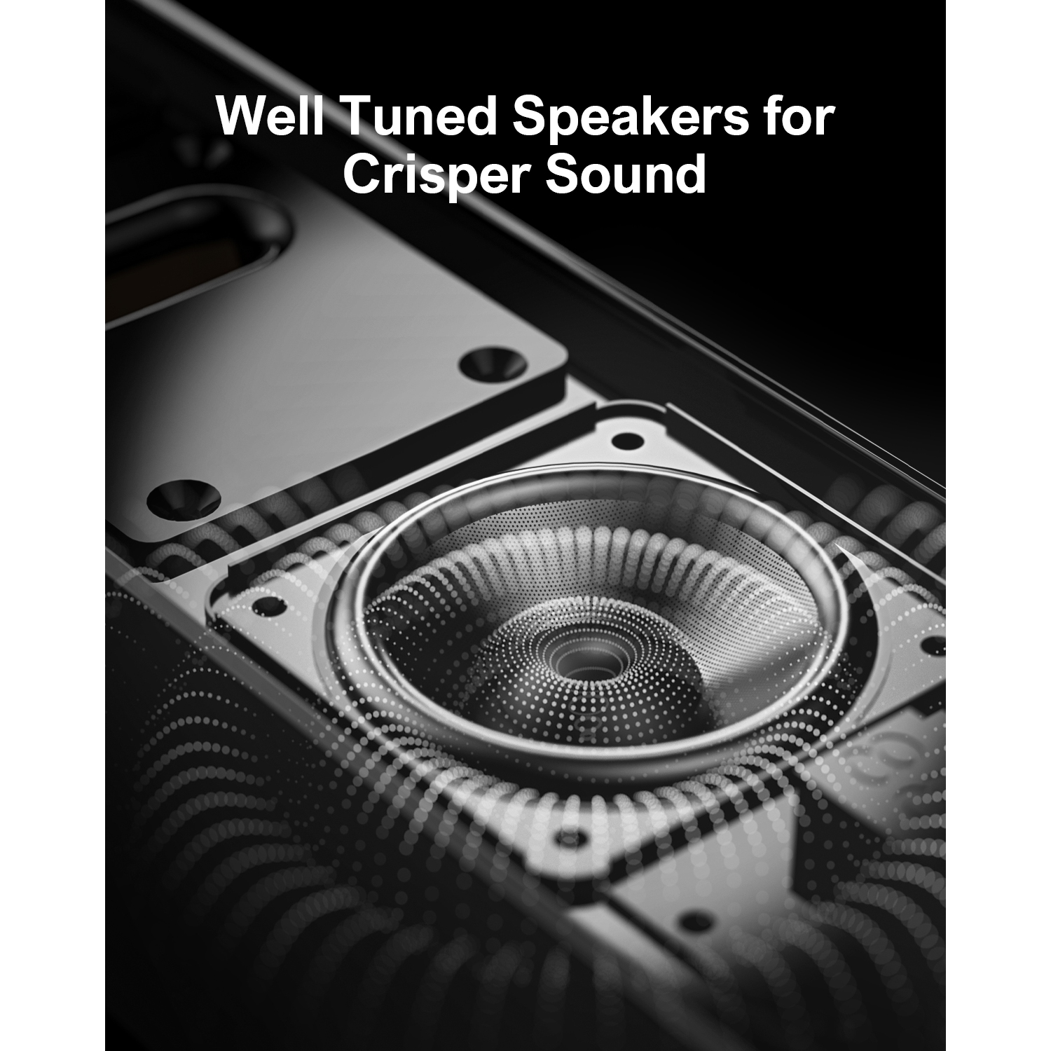 Barre de son amovible 2-en-1 Apollo S40 d'ULTIMEA, Bluetooth 5,3, 3 modes d'égalisation, barre de son avec basses réglables, ARC/optique/auxiliaire,